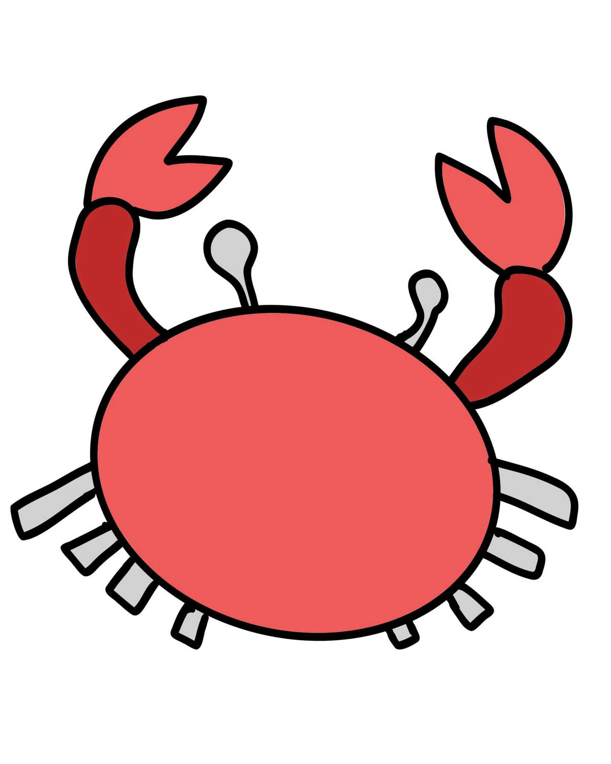 Crabbin' charm artwork, the design featured on ManeJane Crabbin' spur straps, by Dreamers & Schemers