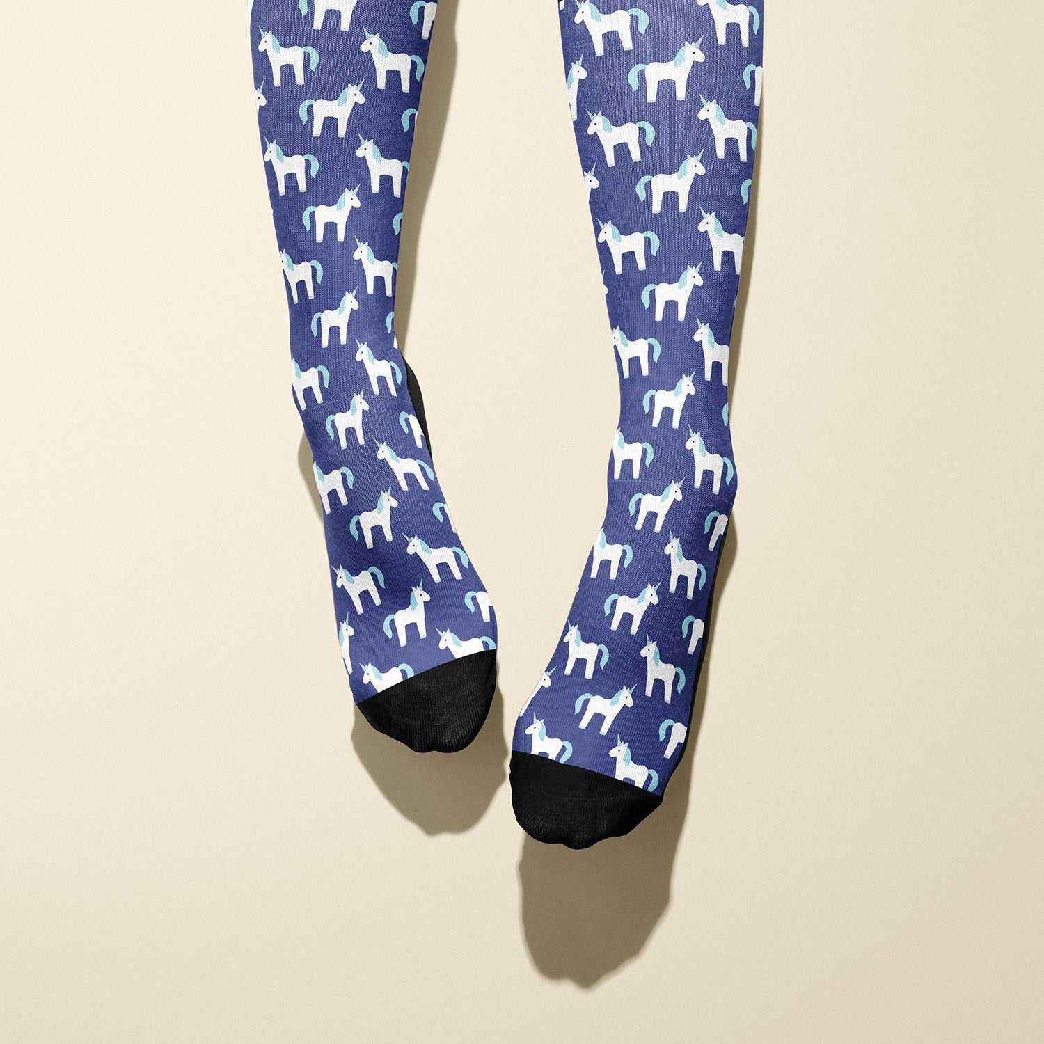 Limited edition Ice Ice Unicorn 2018 boot socks with unicorn graphic and icy design