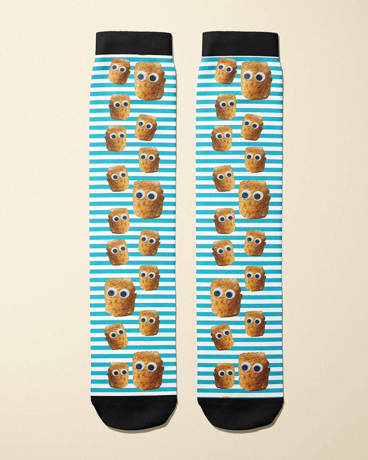Limited edition Tater Tot 2018 boot socks with tater tot design, soft stretchy equestrian riding socks made in the USA