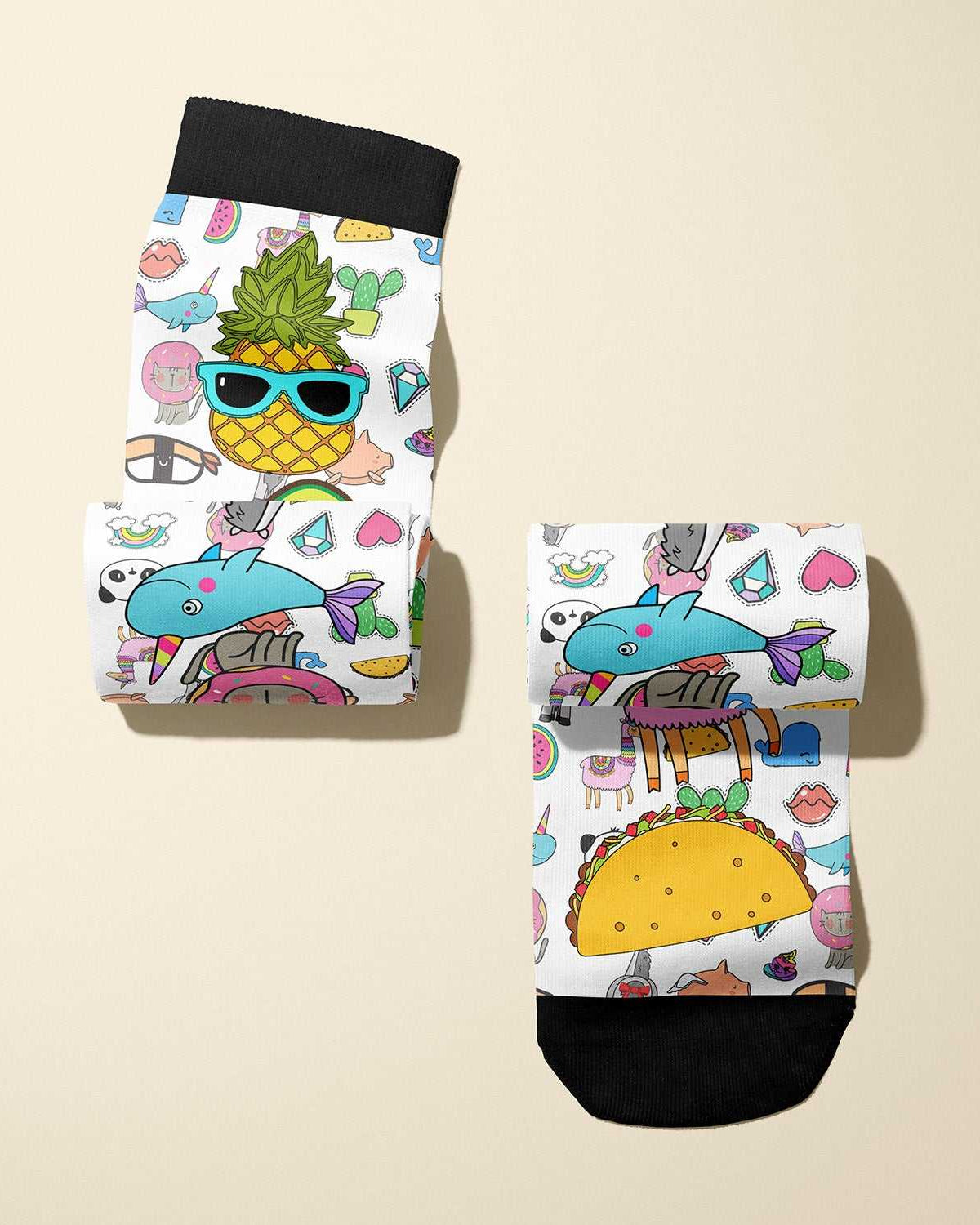 Limited edition Hold My Beer 2020 boot socks with quirky pop-culture icons, made in USA for equestrians