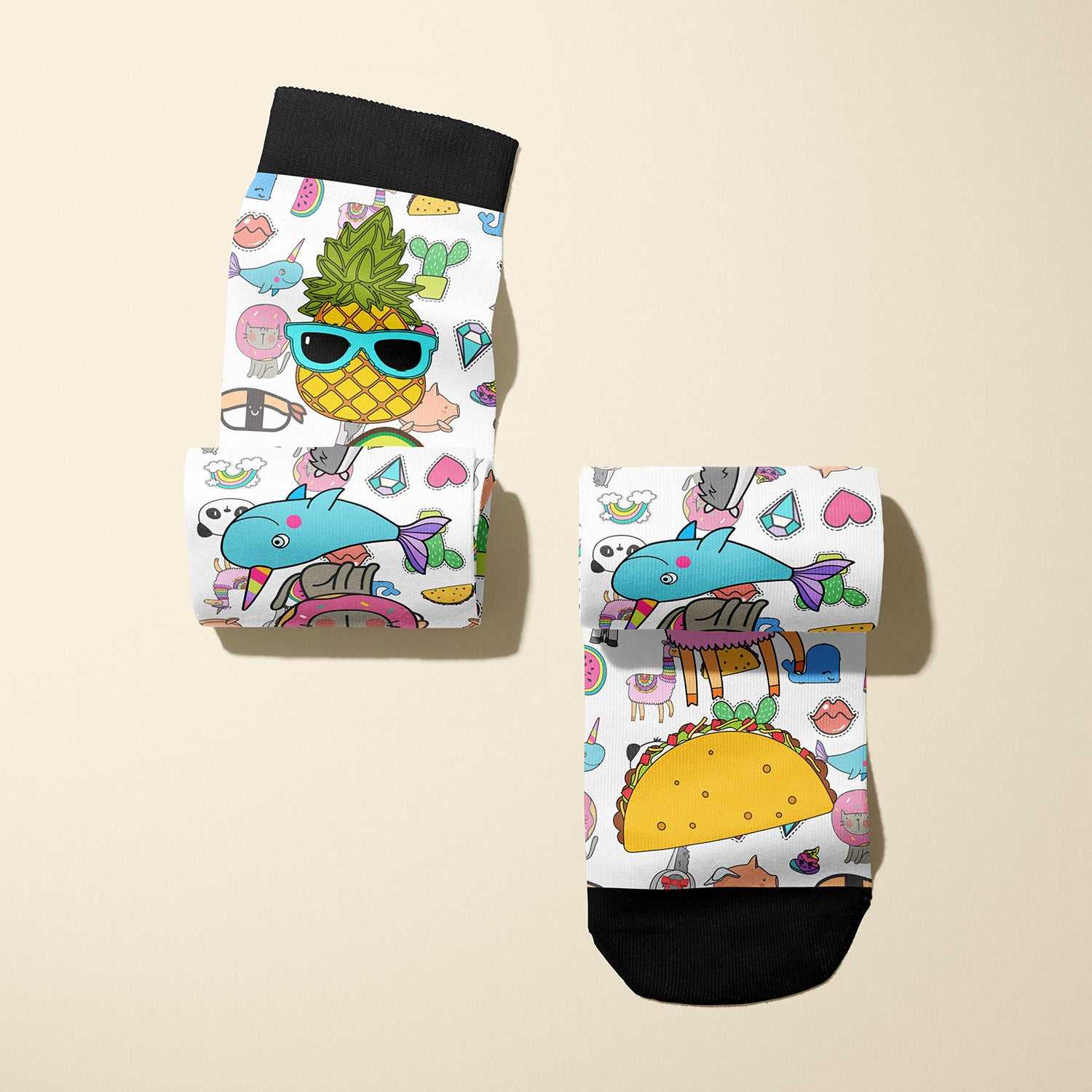 Limited edition Hold My Beer 2020 boot socks with quirky pop-culture icons, made in USA for equestrians