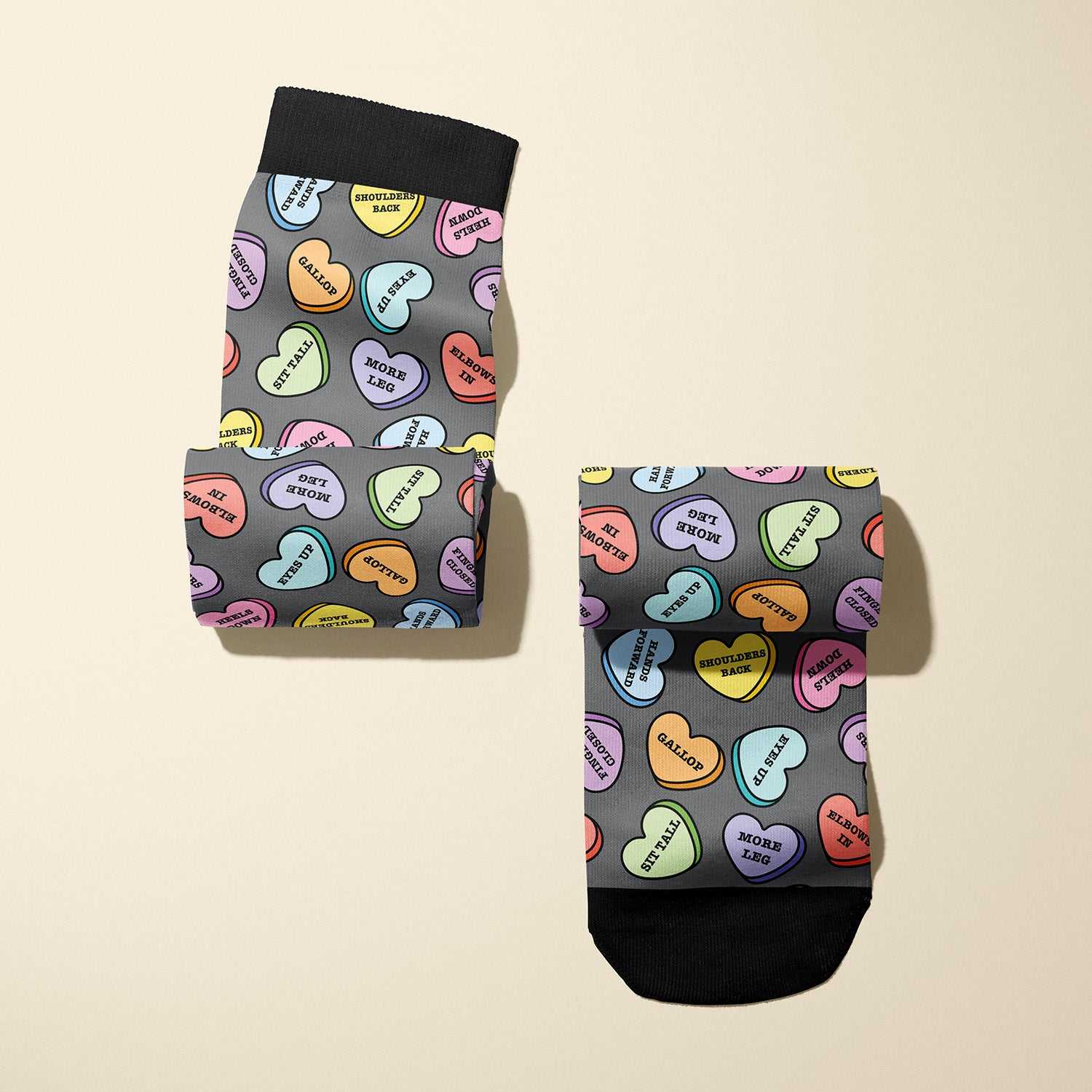 Limited edition 2025 Doing All The Things boot socks with riding reminders, made in the USA