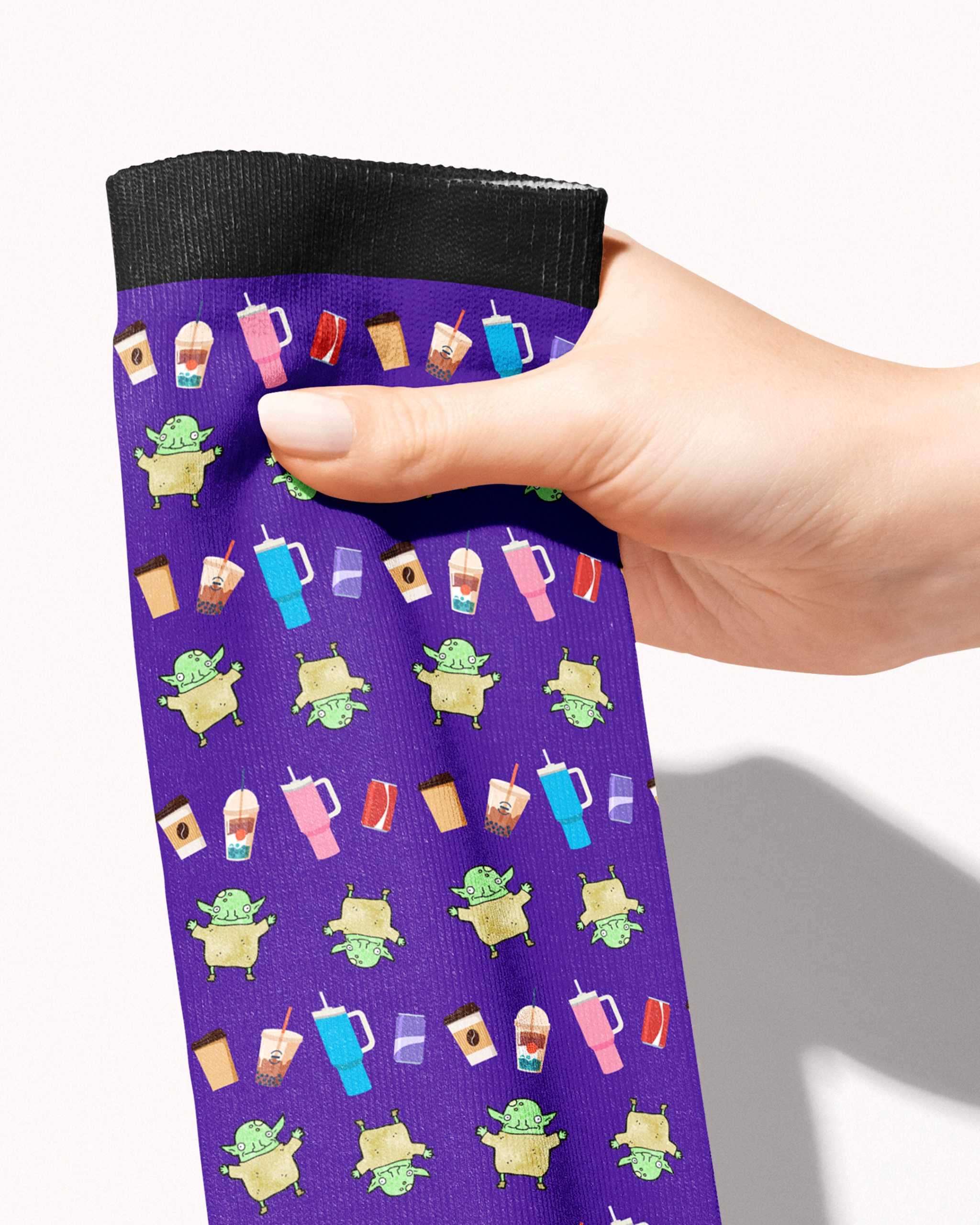 Beverage Goblin Socks secret limited edition boot socks, additional product view