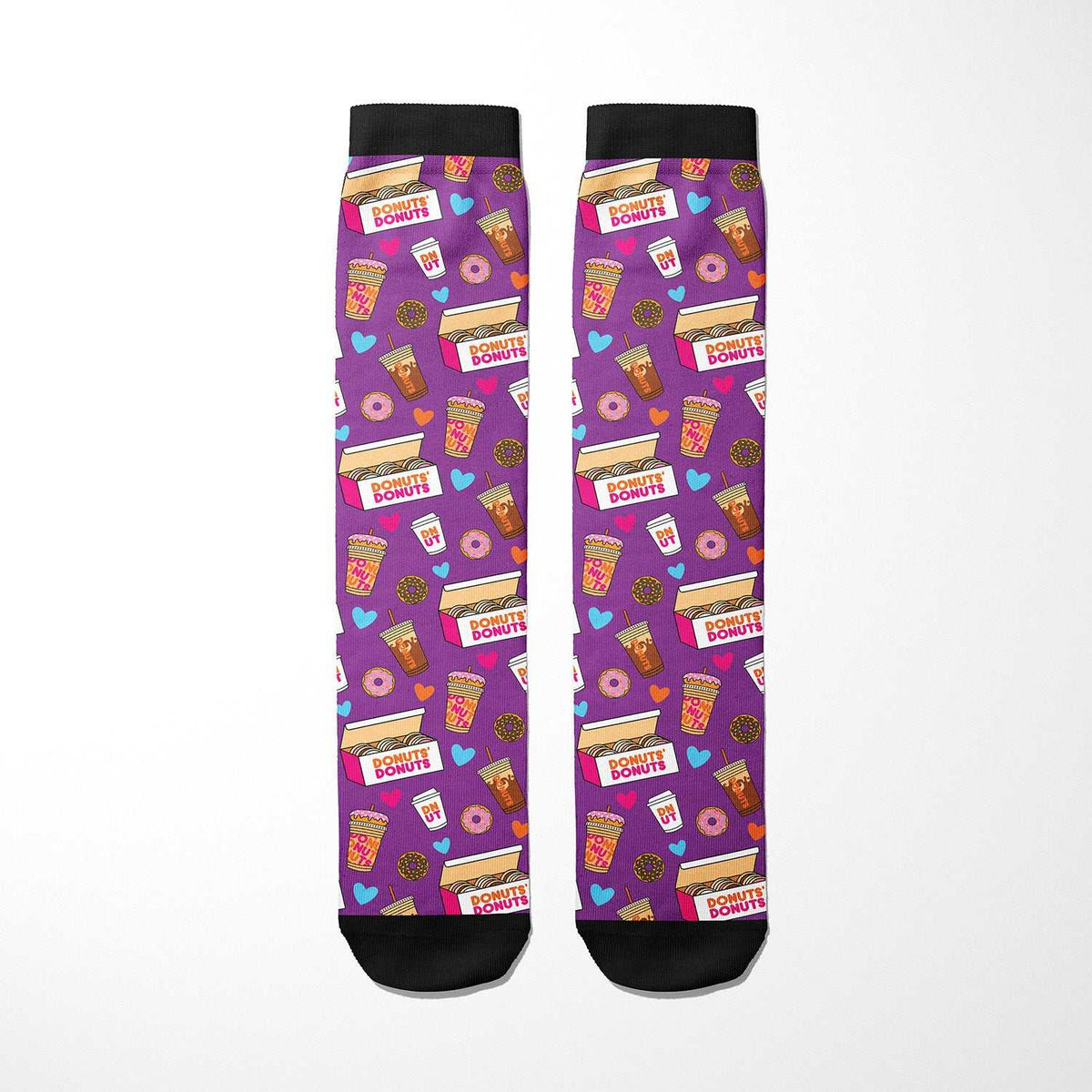 Limited edition Donut Donutz themed socks matching Donut Saddle Pad for equestrians