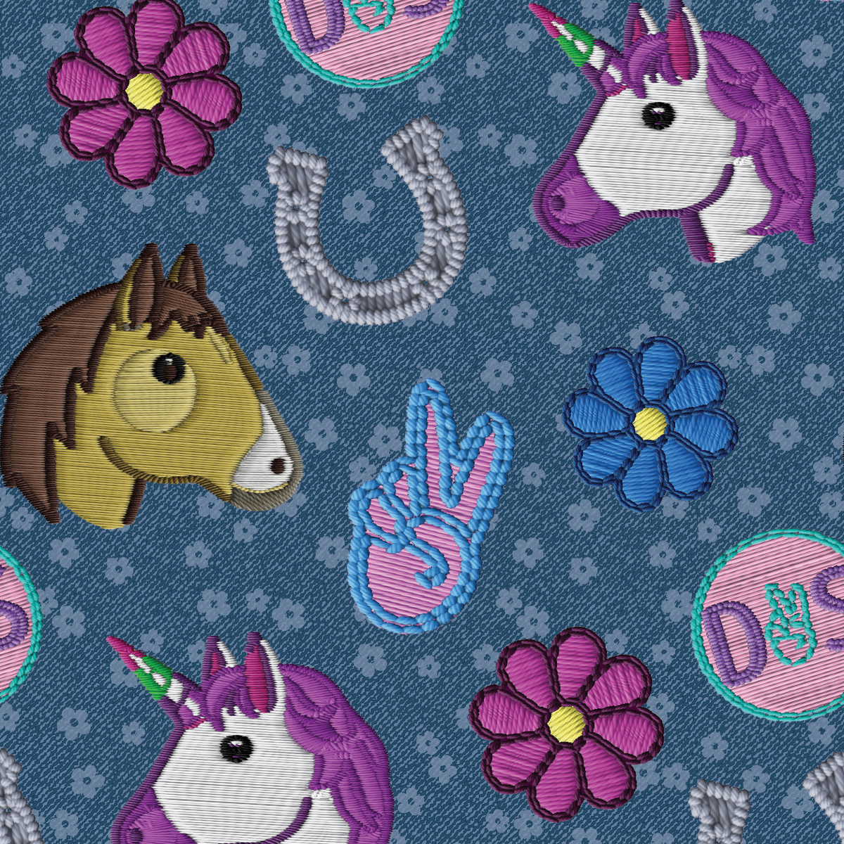 Dreamers & Schemers Patch Perfect embroidery patch print boot socks Pair & a Spare