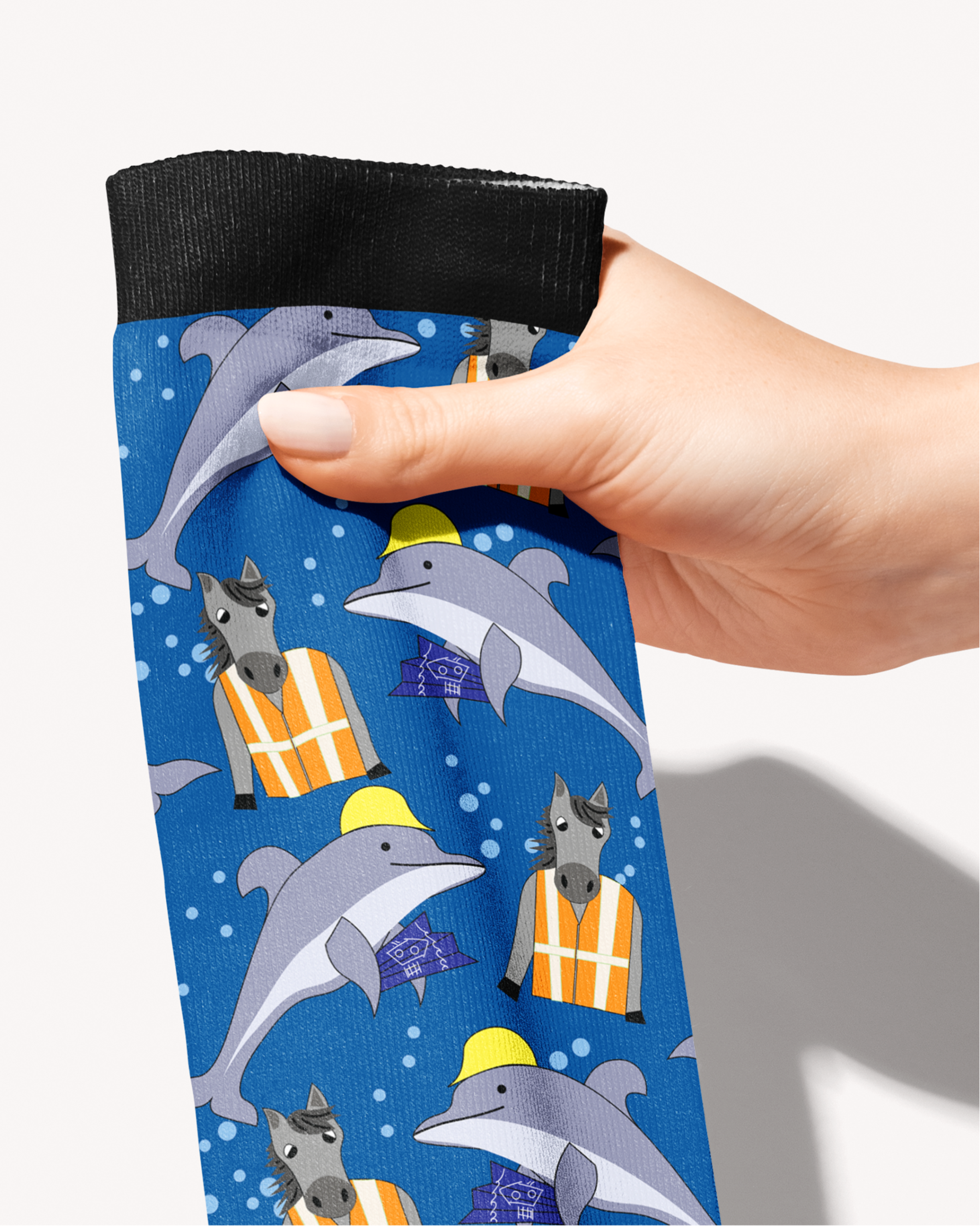 Limited Edition Florida Man Boot Socks in vibrant colors with unique design