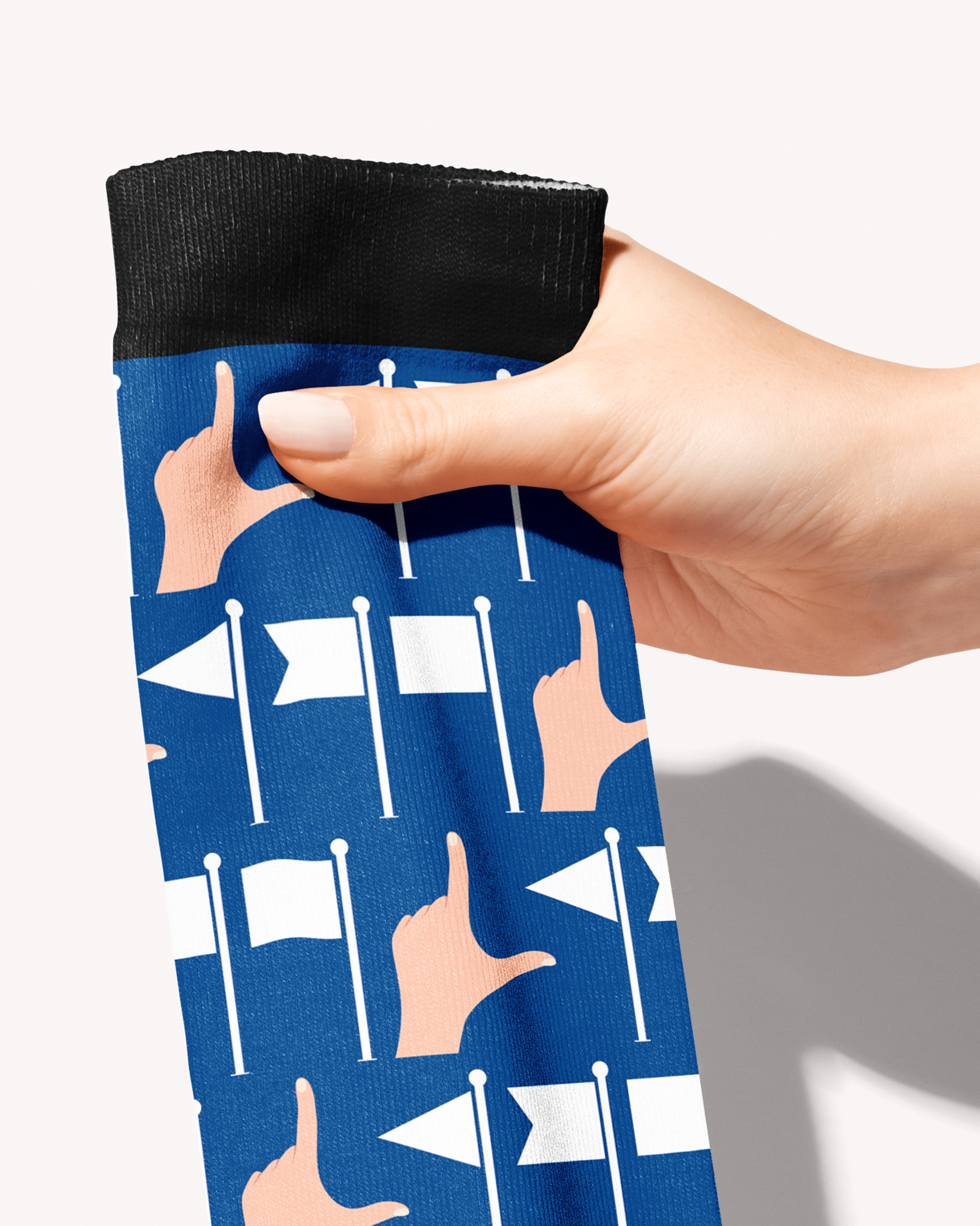Limited Edition Insanity in the Middle Boot Socks made in USA with unique print, one pair per order