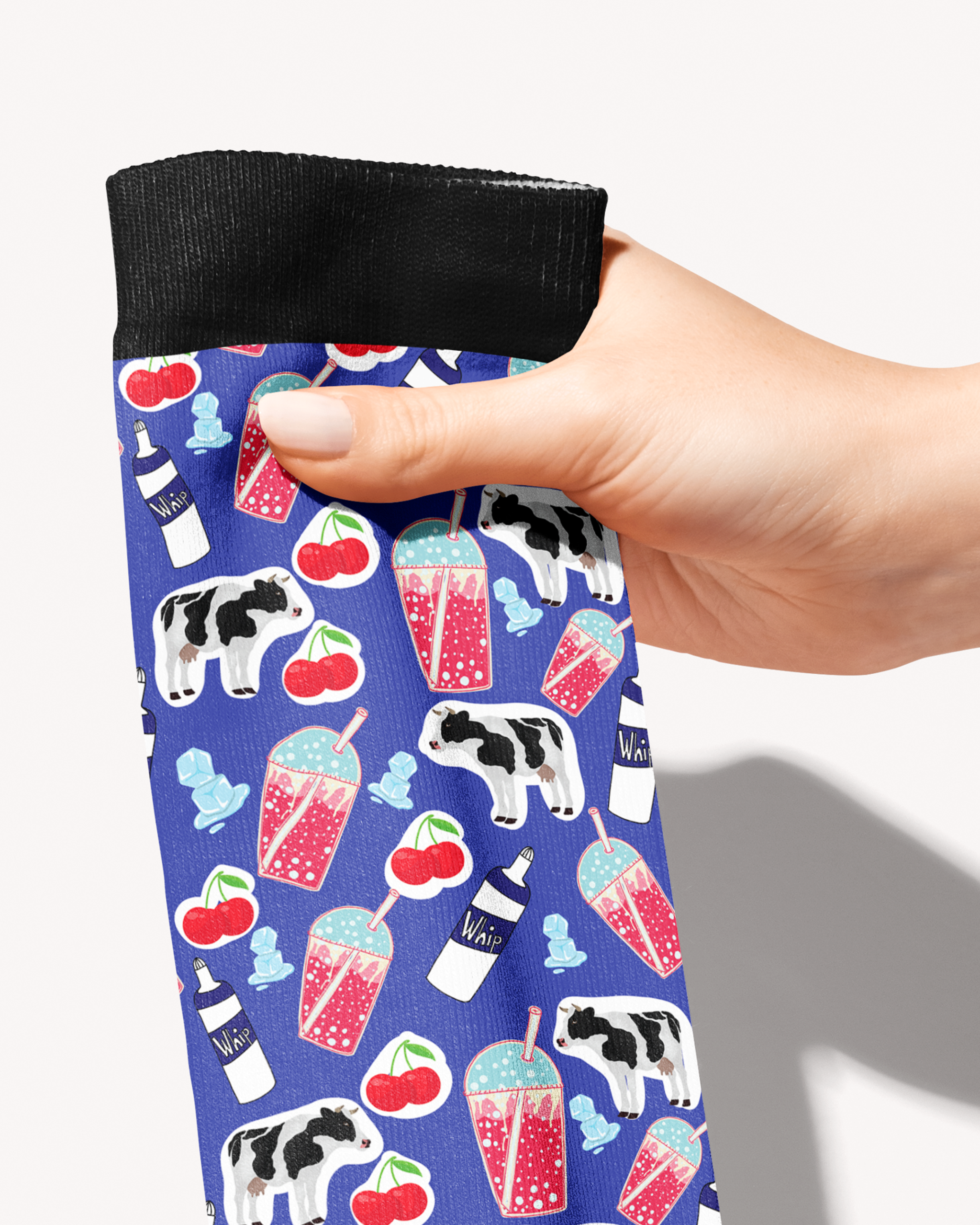 Limited Edition Dirty Soda Boot Socks single pair made in USA print to order