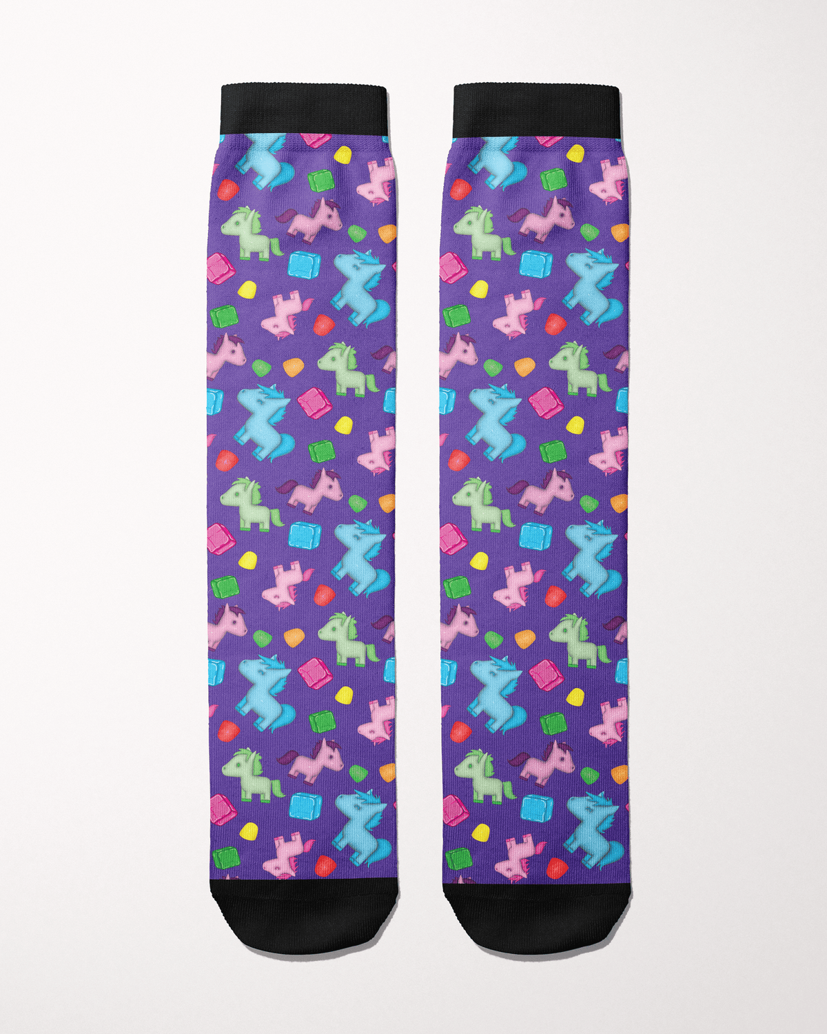 Limited Edition Neigh Doh Boot Socks made in USA, one pair, print to order, no returns