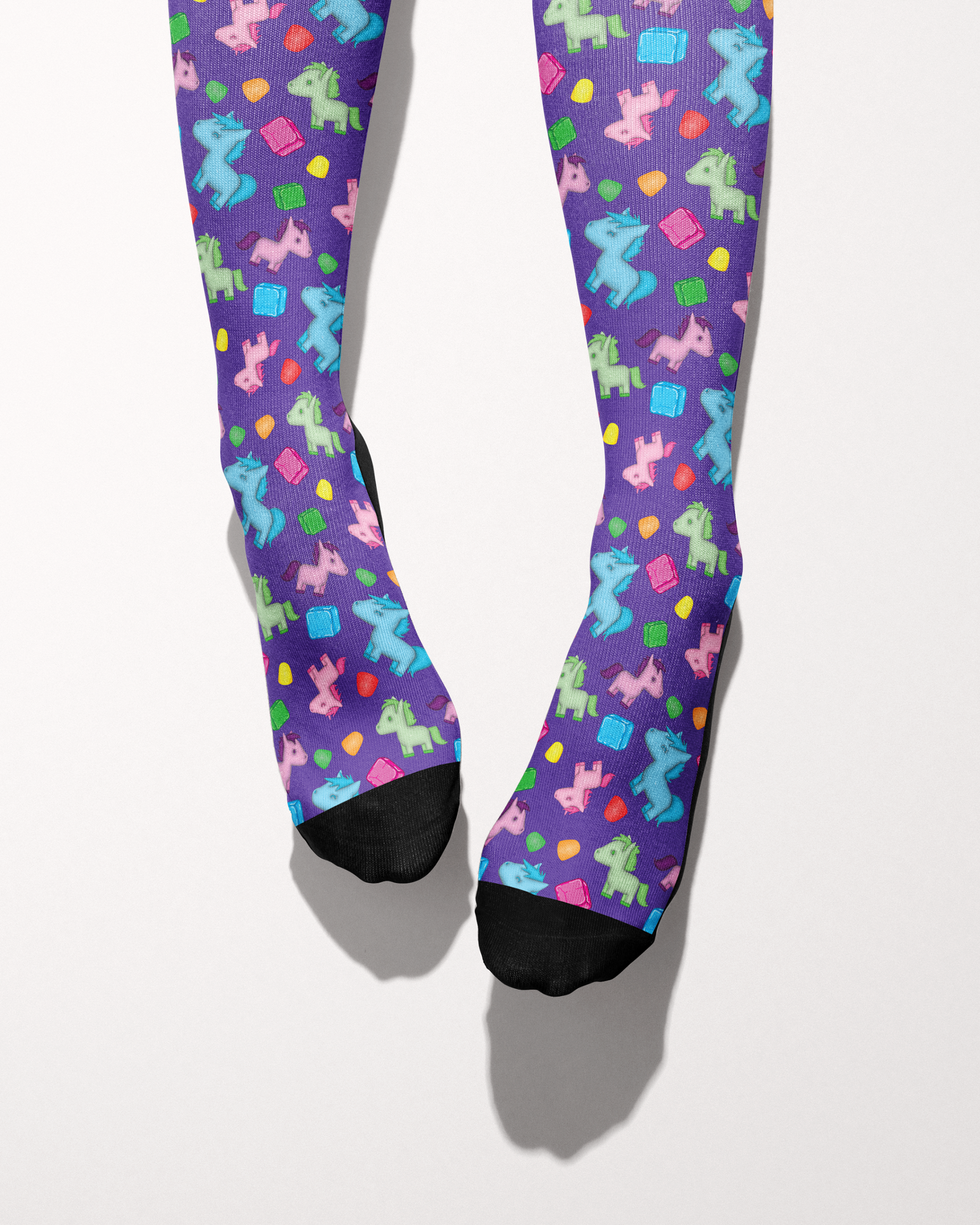 Limited Edition Neigh Doh Boot Socks single pair made in USA print to order