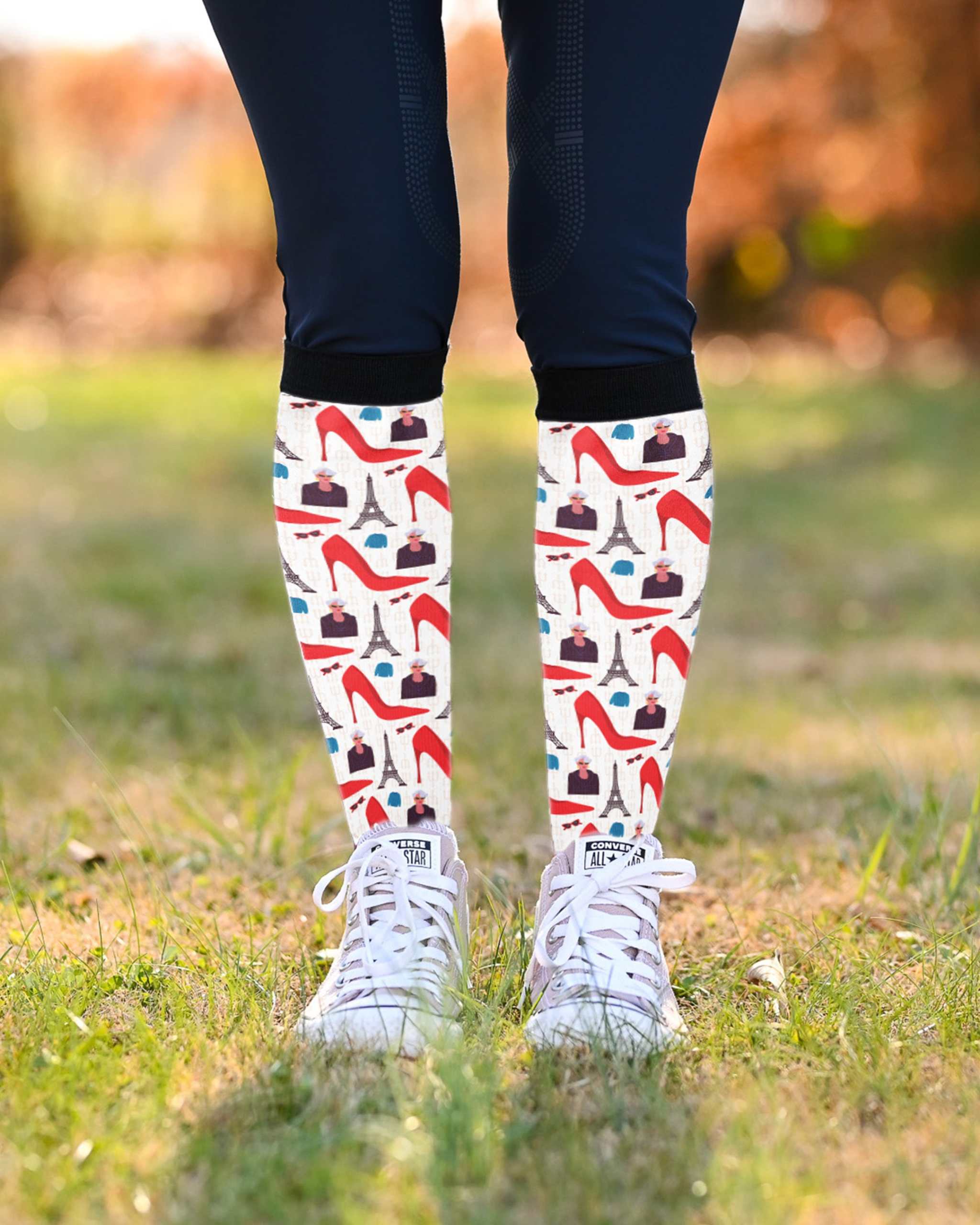 Limited Edition That's All Boot Socks pair made in USA with unique print and no spares