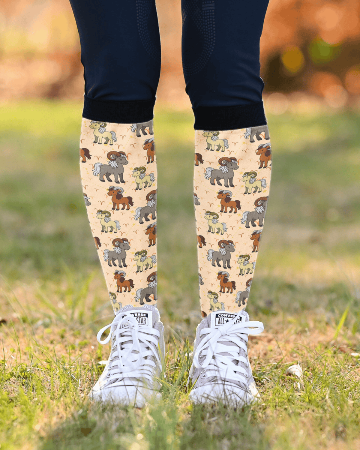 : Aries Zodiac limited edition equestrian boot socks, by Dreamers & Schemers