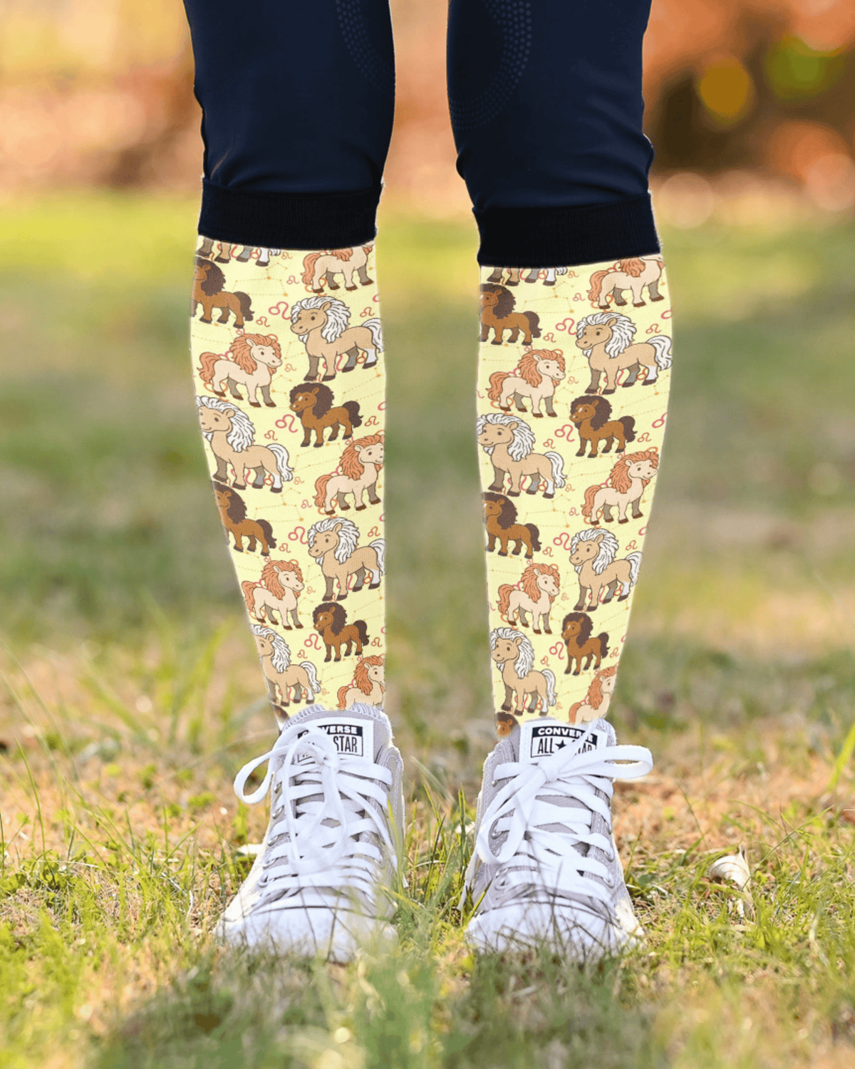 : Leo Zodiac limited edition equestrian boot socks, by Dreamers & Schemers