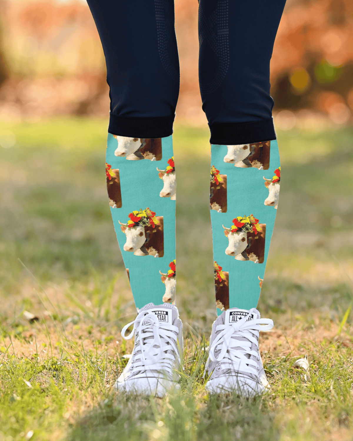 Favorite Color + Photo custom photo equestrian boot socks, by Dreamers & Schemers