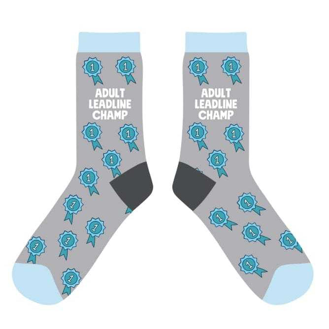 dreamers & schemers Crew Sock Adult Leadline Champion Crew Socks equestrian boot socks boot socks thin socks riding socks pattern socks tall socks funny socks knee high socks horse socks horse show socks