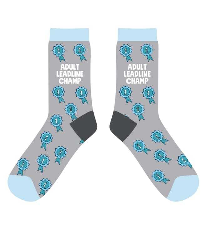 dreamers & schemers Crew Sock Adult Leadline Champion Crew Socks equestrian boot socks boot socks thin socks riding socks pattern socks tall socks funny socks knee high socks horse socks horse show socks