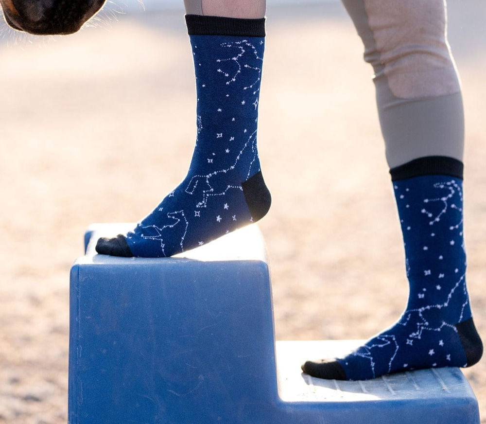 dreamers & schemers Crew Sock Astrology Crew Socks equestrian boot socks boot socks thin socks riding socks pattern socks tall socks funny socks knee high socks horse socks horse show socks