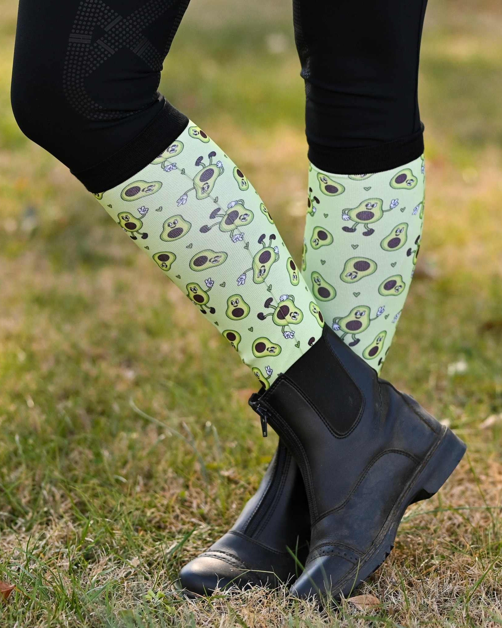 dreamers & schemers Pair & A Spare Avo Nice Day Pair & a Spare Socks equestrian boot socks boot socks thin socks riding socks pattern socks tall socks funny socks knee high socks horse socks horse show socks