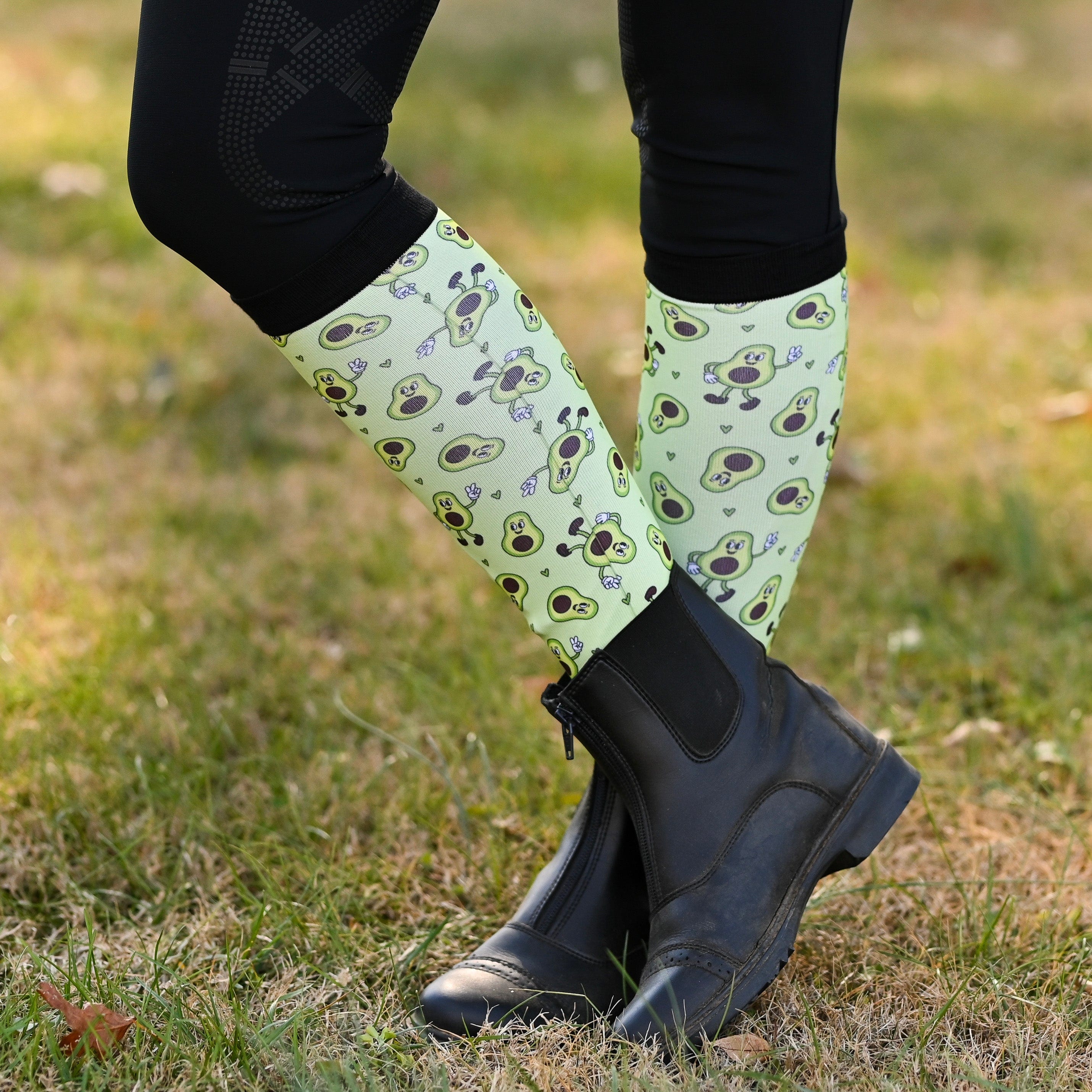 dreamers & schemers Pair & A Spare Avo Nice Day Pair & a Spare Socks equestrian boot socks boot socks thin socks riding socks pattern socks tall socks funny socks knee high socks horse socks horse show socks