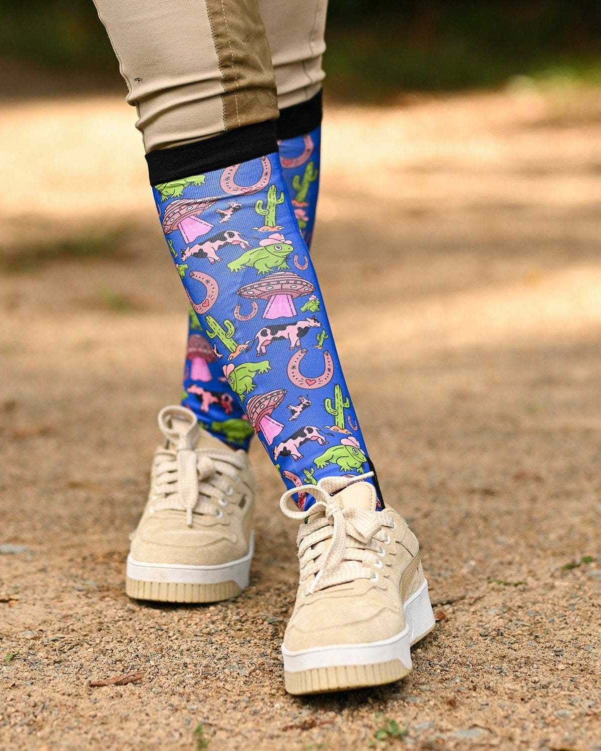 dreamers & schemers Pair & A Spare Beam Me Up Pair & a Spare Socks equestrian boot socks boot socks thin socks riding socks pattern socks tall socks funny socks knee high socks horse socks horse show socks