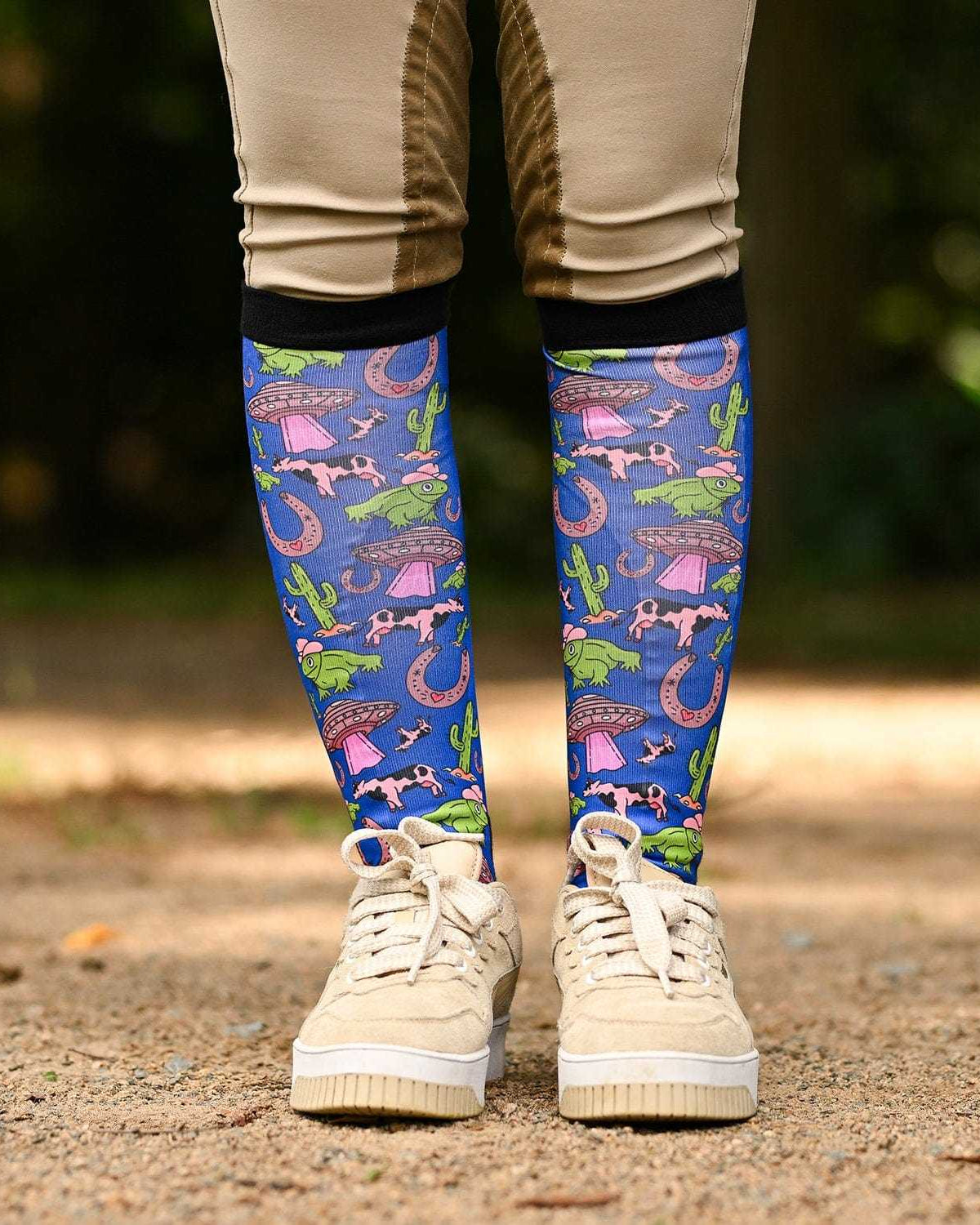 dreamers & schemers Pair & A Spare Beam Me Up Pair & a Spare Socks equestrian boot socks boot socks thin socks riding socks pattern socks tall socks funny socks knee high socks horse socks horse show socks