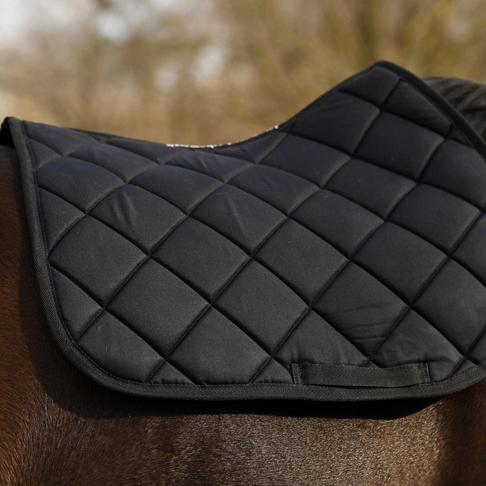 Dreamers & Schemers Black Saddle Pad – patterned saddle pad, equestrian gift, horseback riding gear from Dreamers & Schemers Saddle Pads