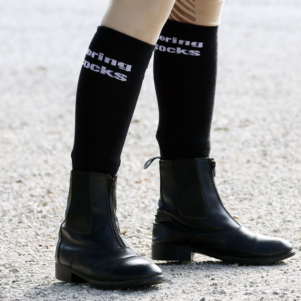 dreamers & schemers Knit Socks Boring Boot Socks equestrian boot socks boot socks thin socks riding socks pattern socks tall socks funny socks knee high socks horse socks horse show socks