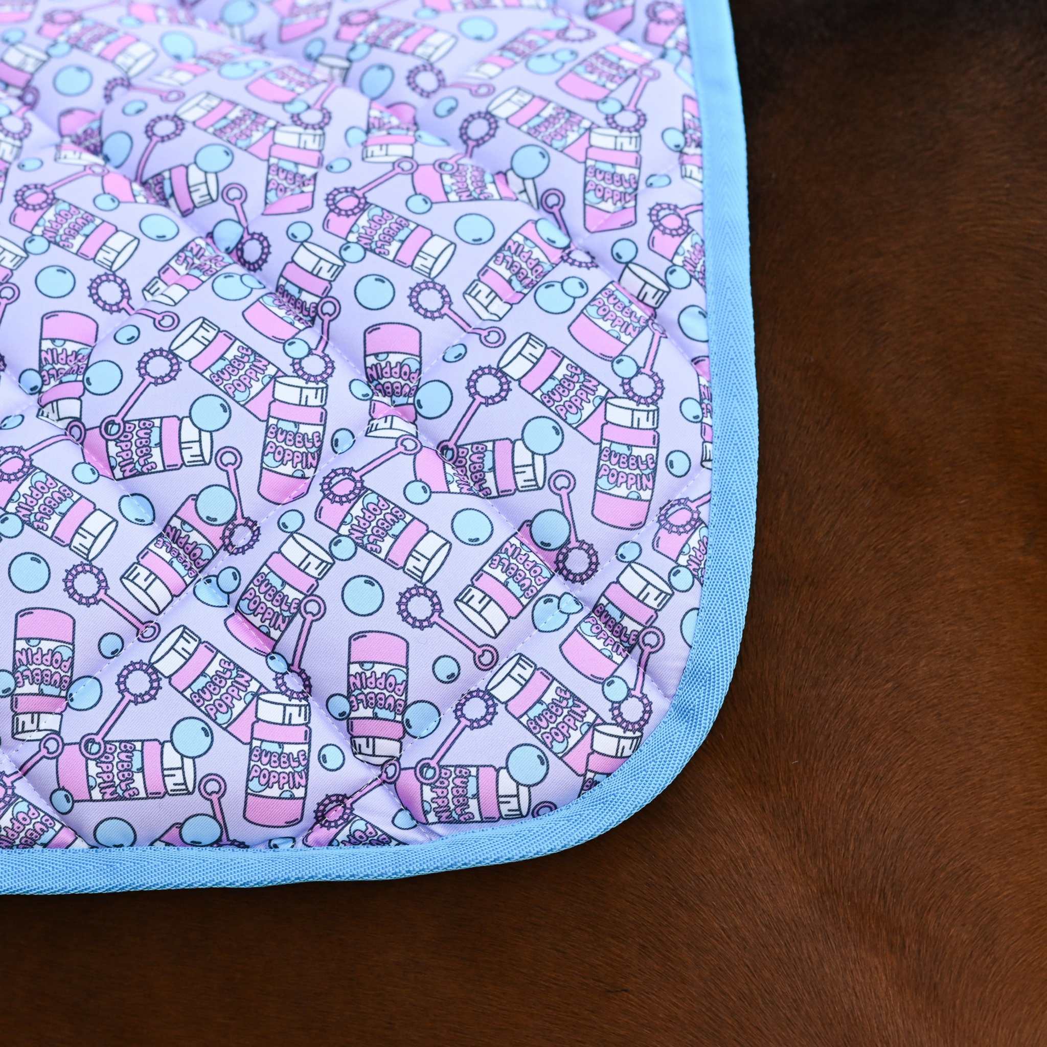 Dreamers & Schemers Bubble Rap Saddle Pad – patterned saddle pad, equestrian gift, horseback riding gear from Dreamers & Schemers Saddle Pads