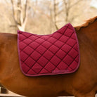 Dreamers & Schemers Burgundy Saddle Pad – patterned saddle pad, equestrian gift, horseback riding gear from Dreamers & Schemers Saddle Pads