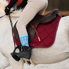Dreamers & Schemers Burgundy Saddle Pad – patterned saddle pad, equestrian gift, horseback riding gear from Dreamers & Schemers Saddle Pads