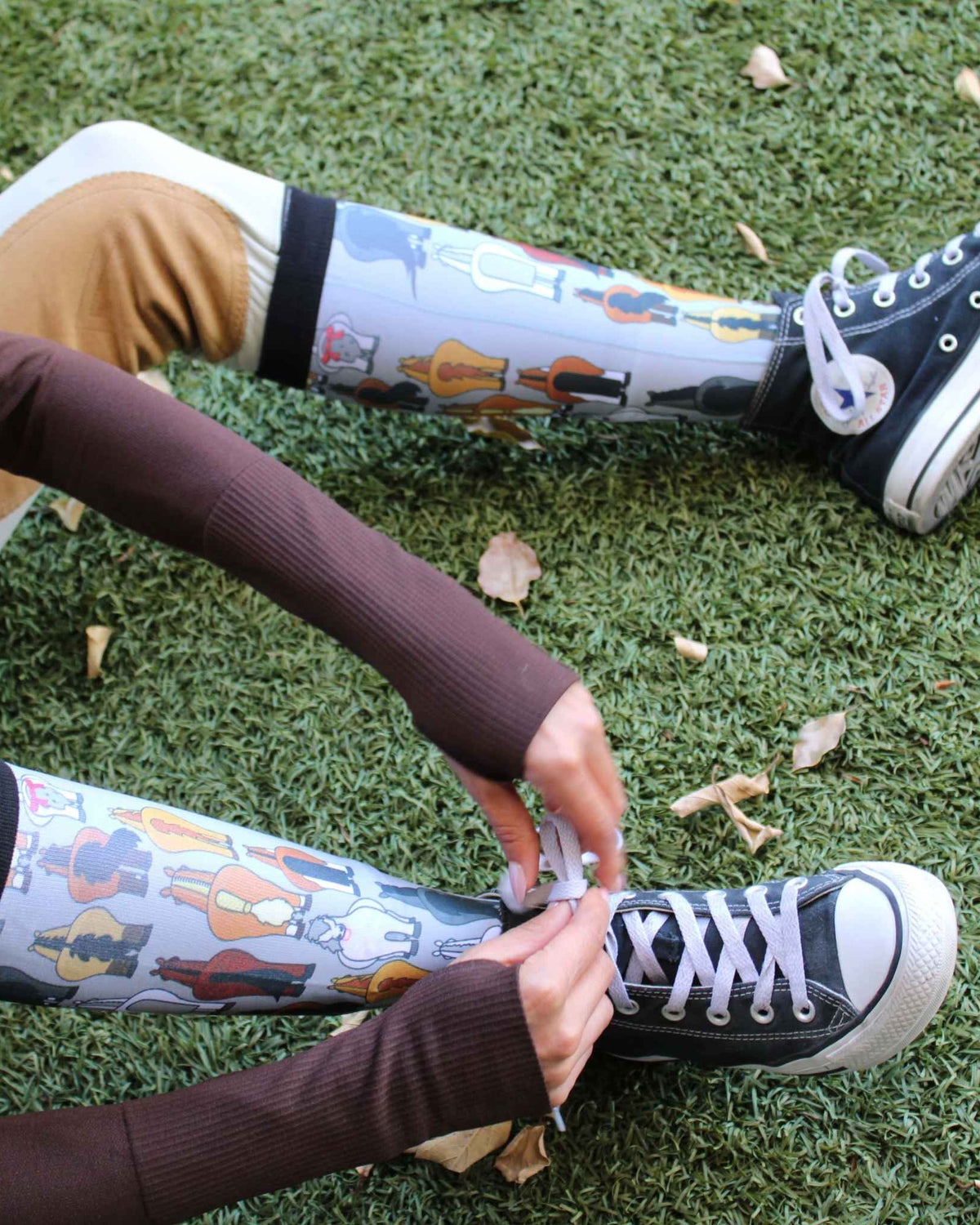 Butts Pair & a Spare equestrian boot socks with horse butts print, by Dreamers & Schemers