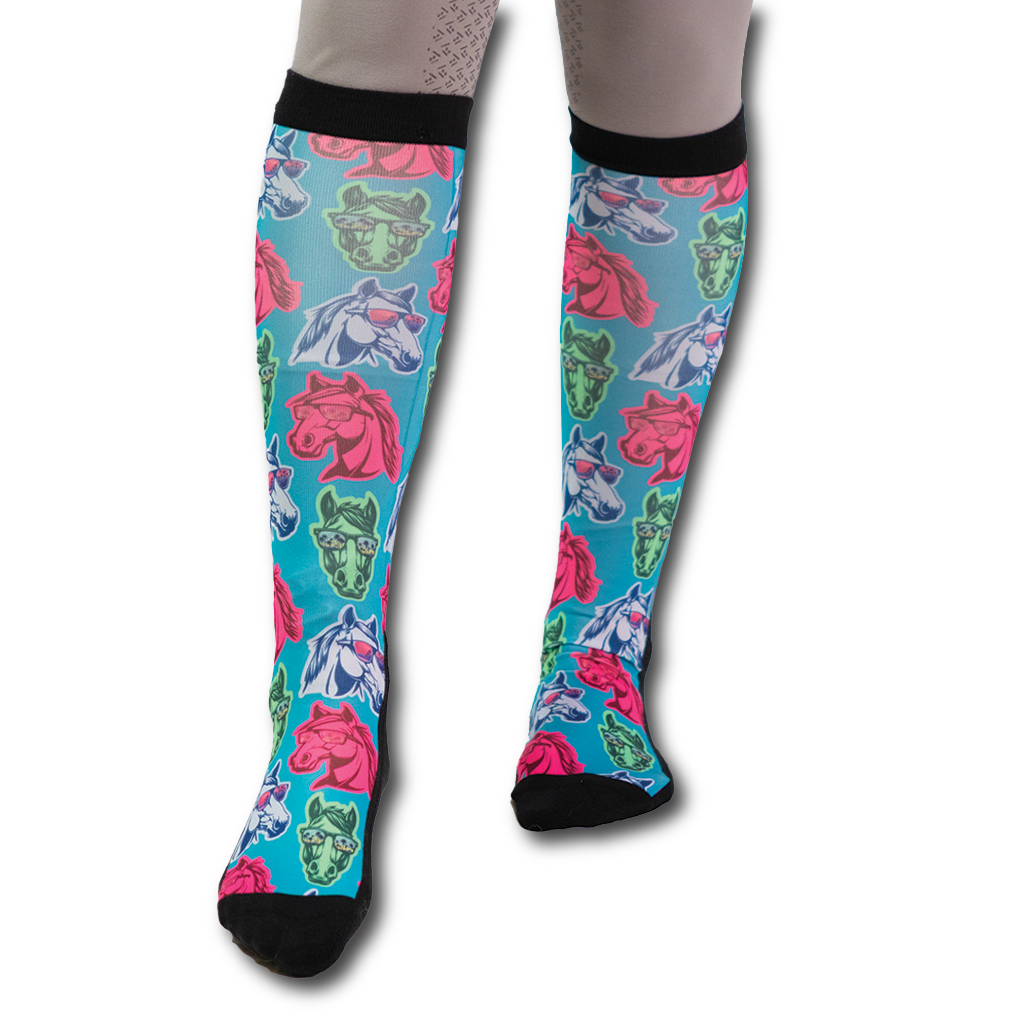 California Dreamin' Pair & A Spare black top boot socks with flat-seam toe and breathable knit in pack of three