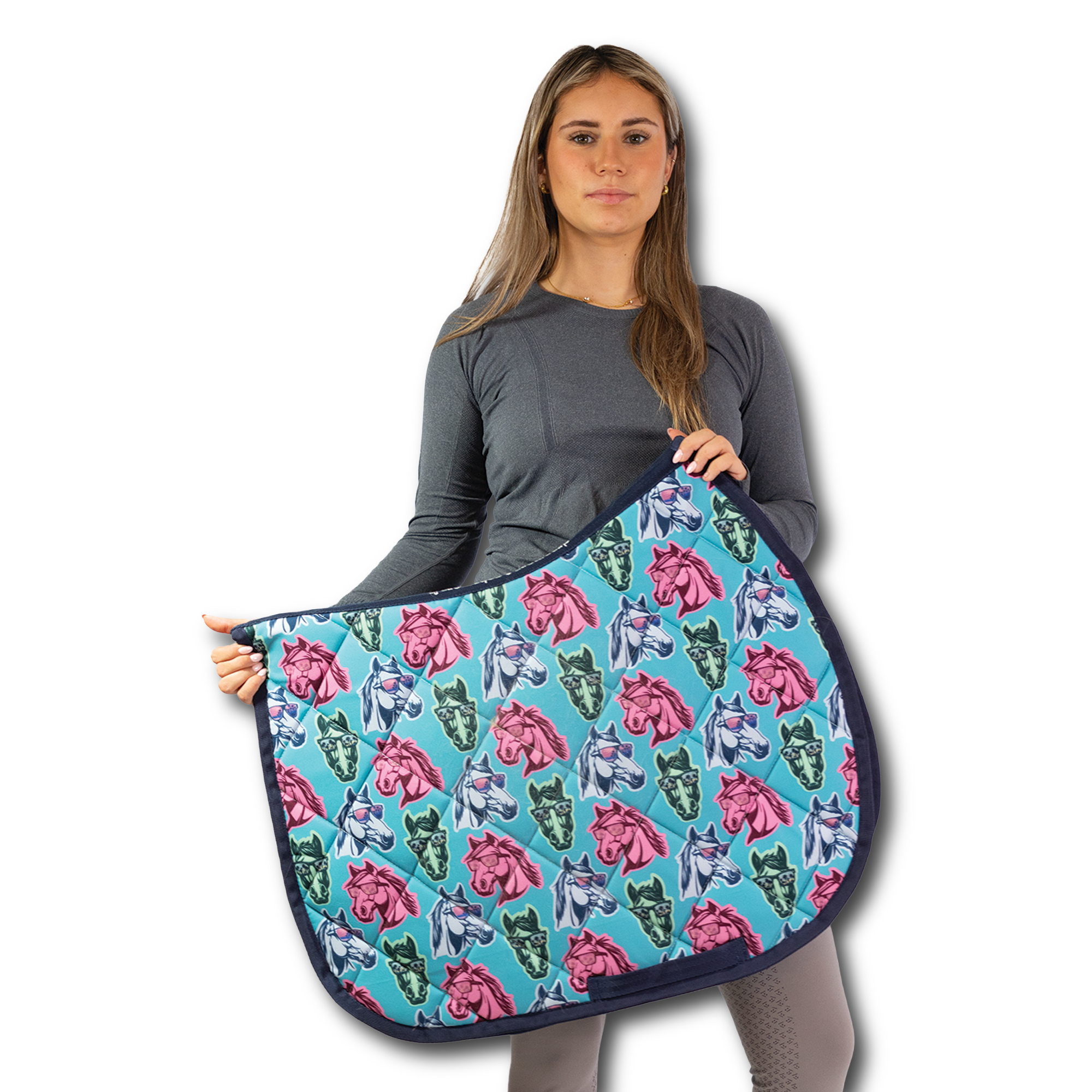 California Dreamin' Saddle Pad Full with cushy quilting and stylish pattern for everyday rides