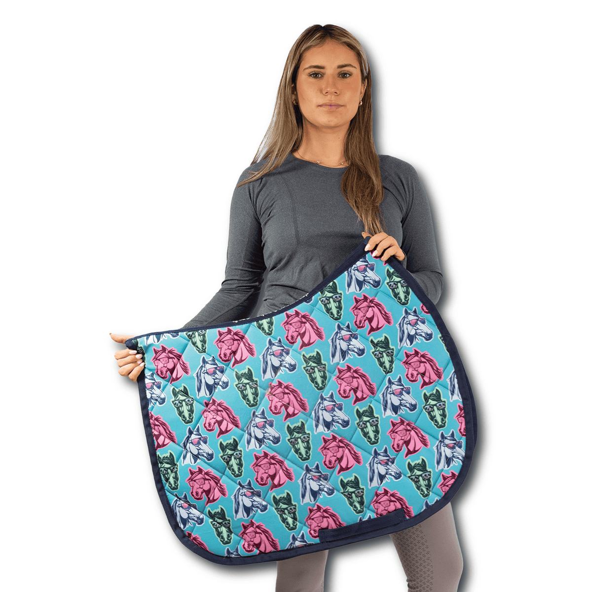 California Dreamin' Saddle Pad Full with cushy quilting and stylish pattern for everyday rides