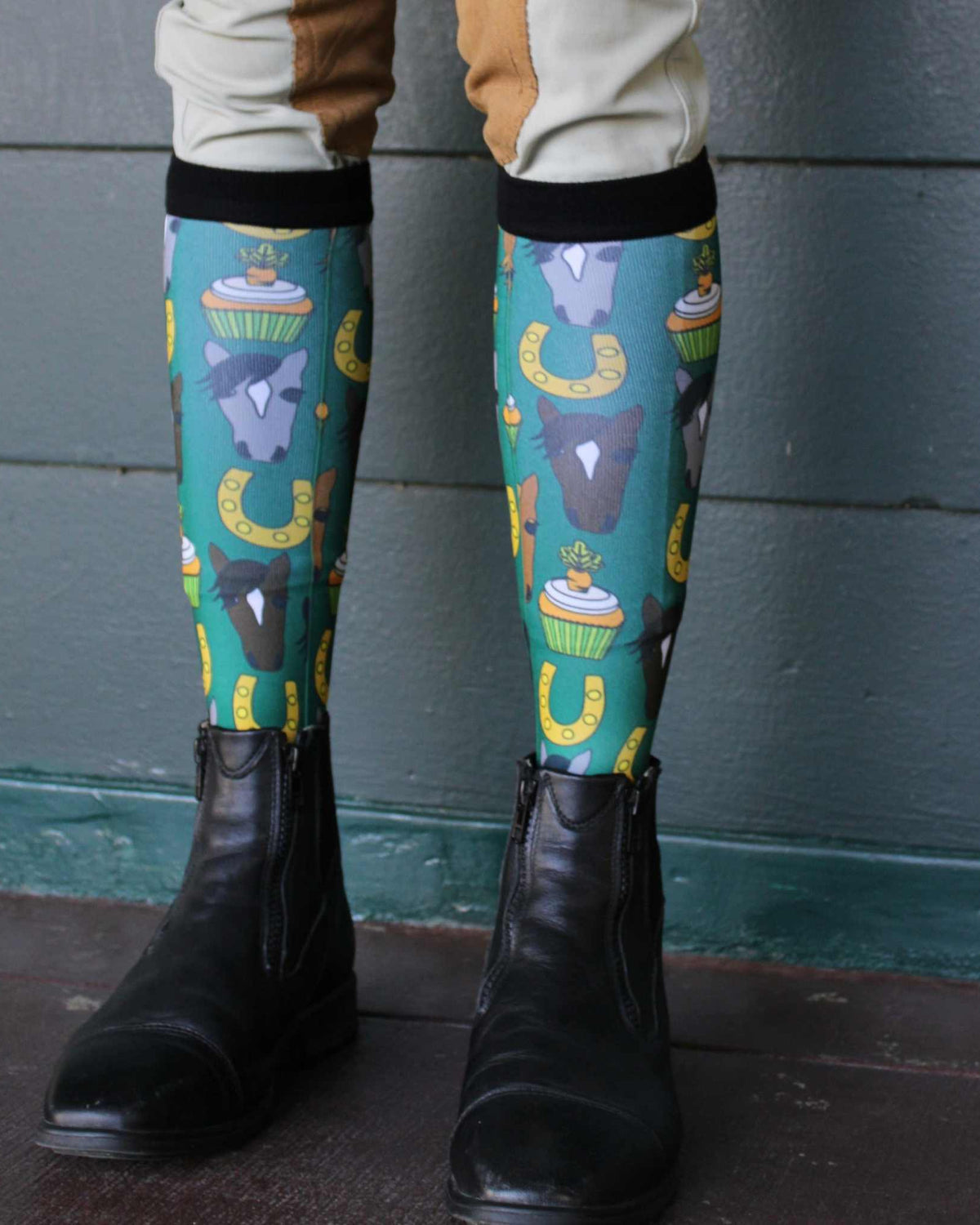 Carrot Cake Pair & a Spare equestrian boot socks, by Dreamers & Schemers
