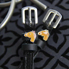 ManeJane Black Spur Straps W294 Chestnut Horse equestrian boot socks boot socks thin socks riding socks pattern socks tall socks funny socks knee high socks horse socks horse show socks