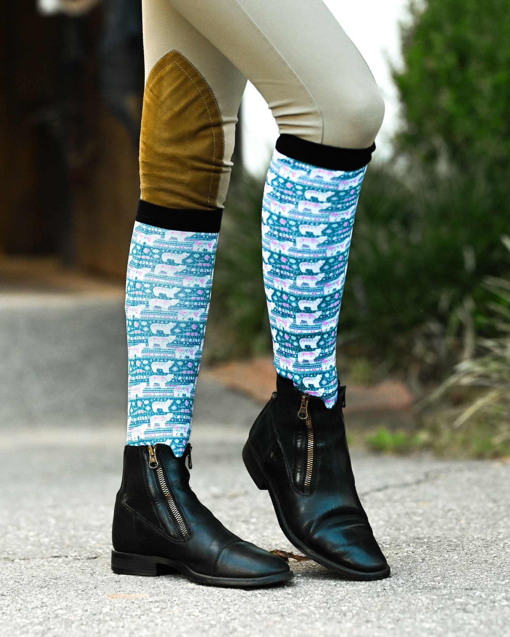 dreamers & schemers Pair & A Spare Chill Out Pair & A Spare Socks equestrian boot socks boot socks thin socks riding socks pattern socks tall socks funny socks knee high socks horse socks horse show socks