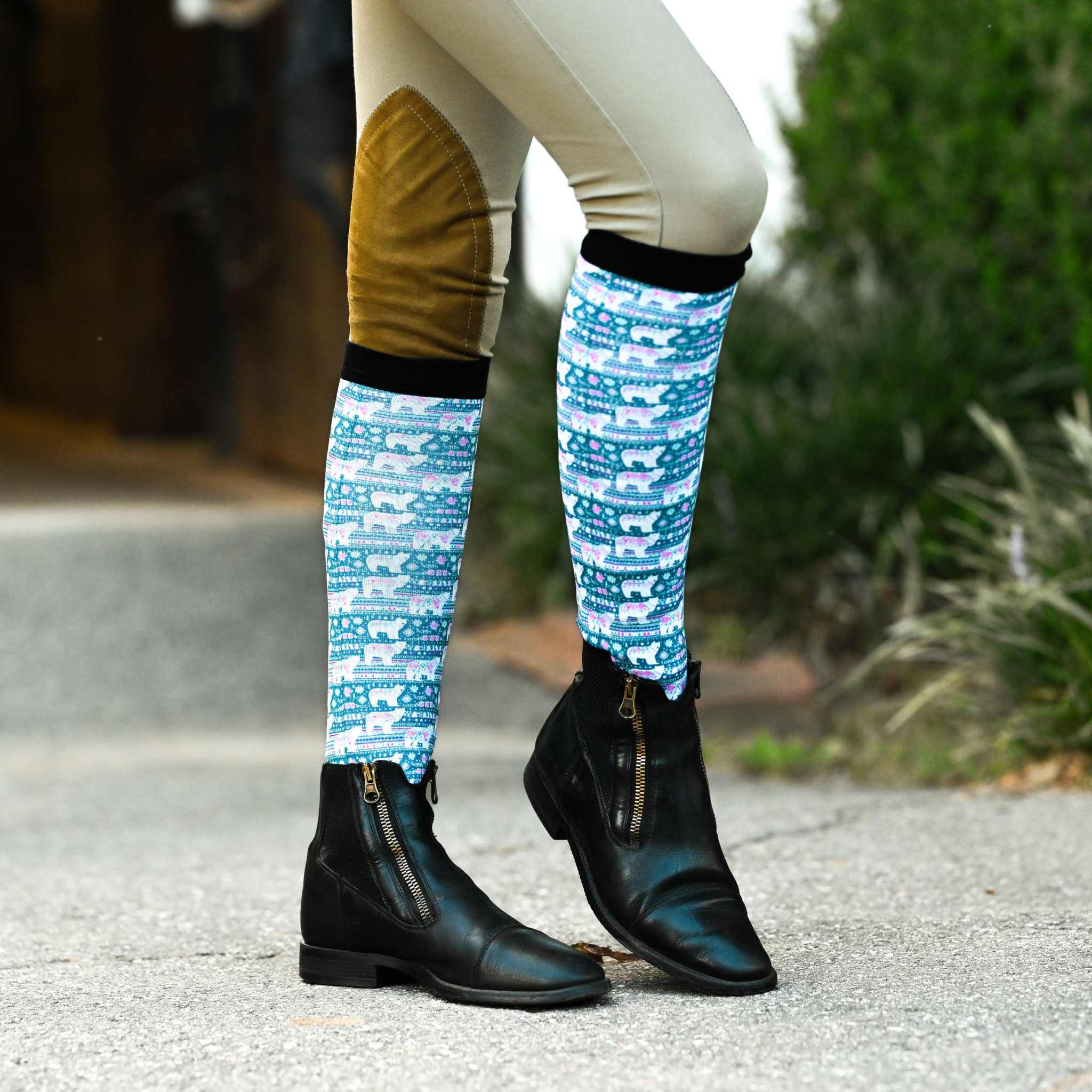 dreamers & schemers Pair & A Spare Chill Out Pair & A Spare Socks equestrian boot socks boot socks thin socks riding socks pattern socks tall socks funny socks knee high socks horse socks horse show socks