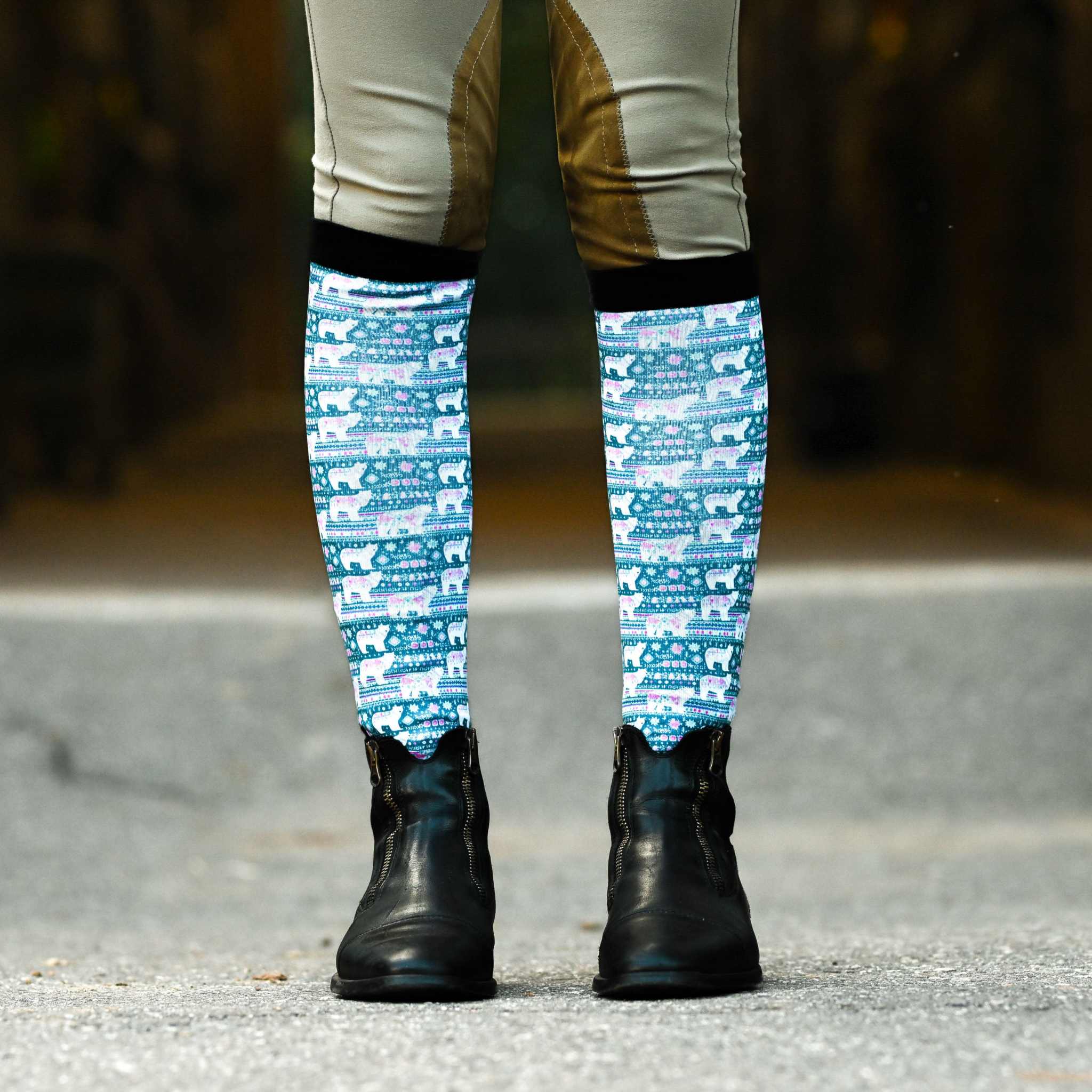 dreamers & schemers Pair & A Spare Chill Out Pair & A Spare Socks equestrian boot socks boot socks thin socks riding socks pattern socks tall socks funny socks knee high socks horse socks horse show socks