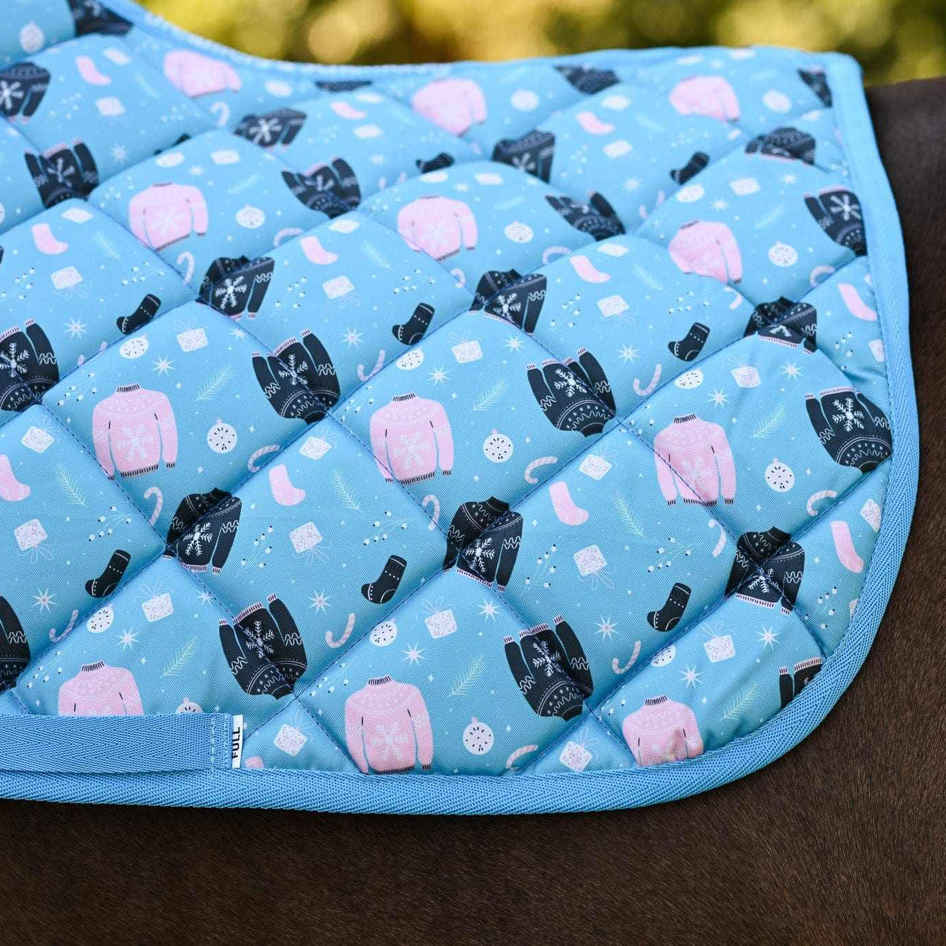 Dreamers & Schemers Cozy Saddle Pad – patterned saddle pad, equestrian gift, horseback riding gear from Dreamers & Schemers Saddle Pads