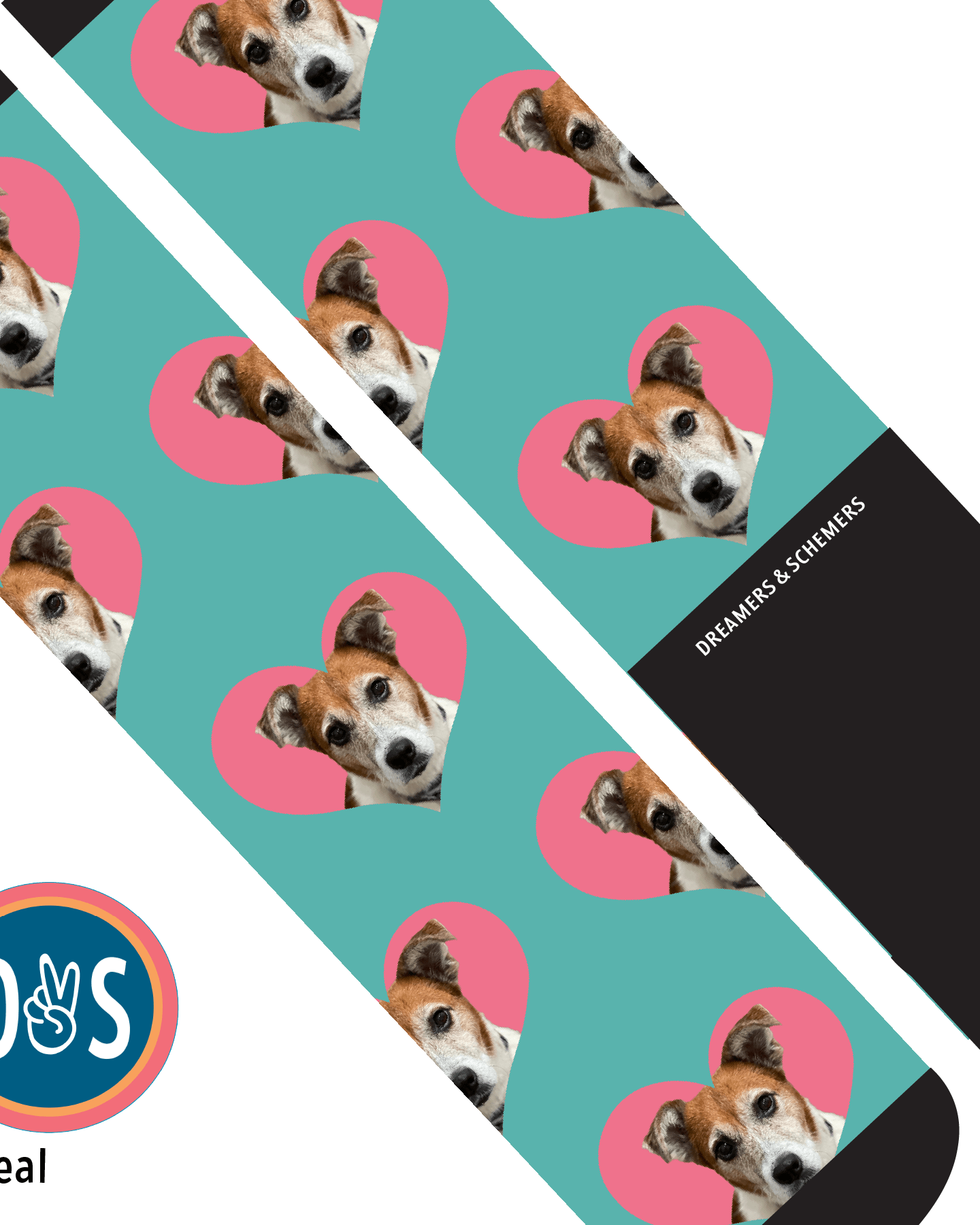 Custom AL Custom Socks Adult / Teal Custom Heart Socks 1 Photo equestrian boot socks boot socks thin socks riding socks pattern socks tall socks funny socks knee high socks horse socks horse show socks