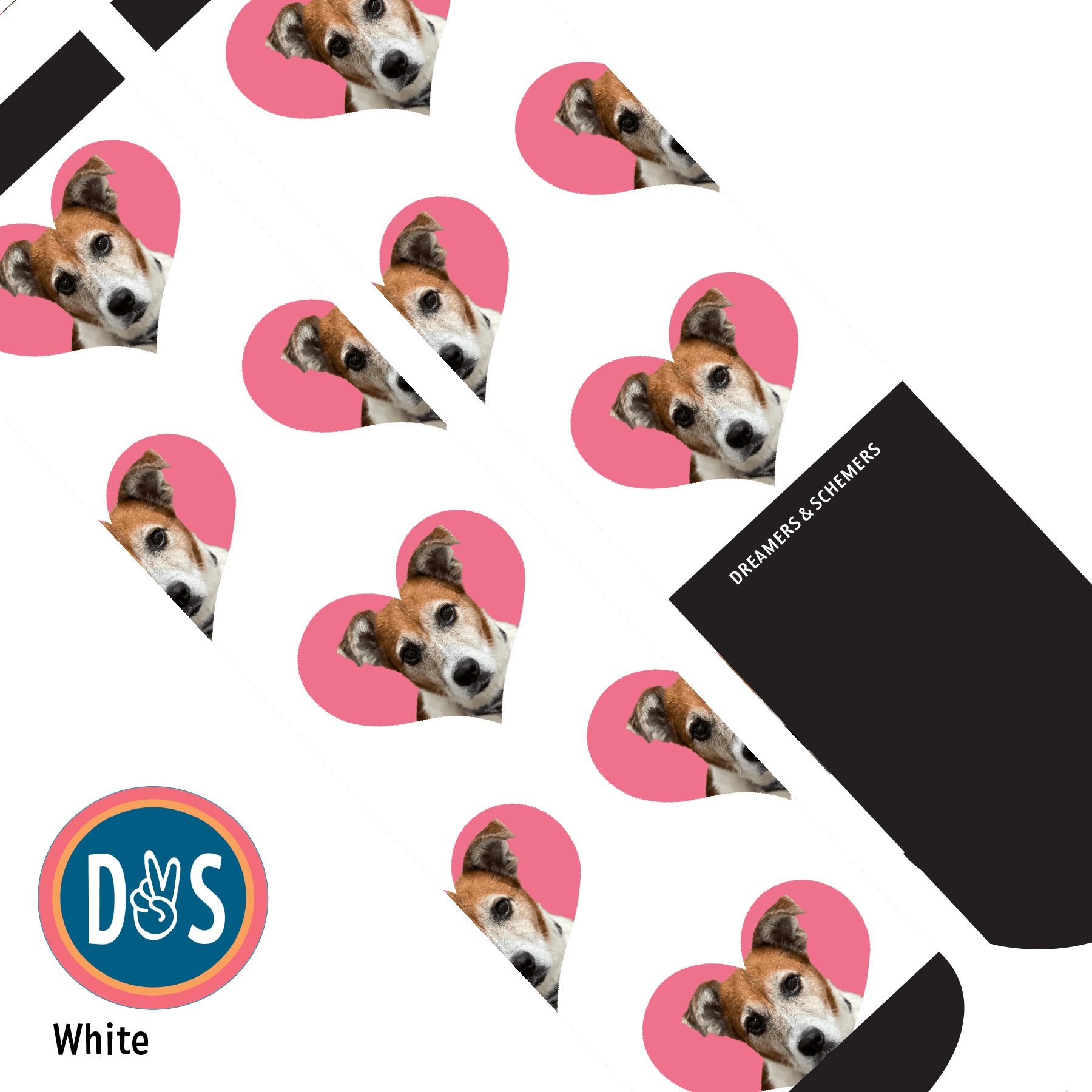 Custom AL Custom Socks Adult / White Custom Heart Socks 1 Photo equestrian boot socks boot socks thin socks riding socks pattern socks tall socks funny socks knee high socks horse socks horse show socks