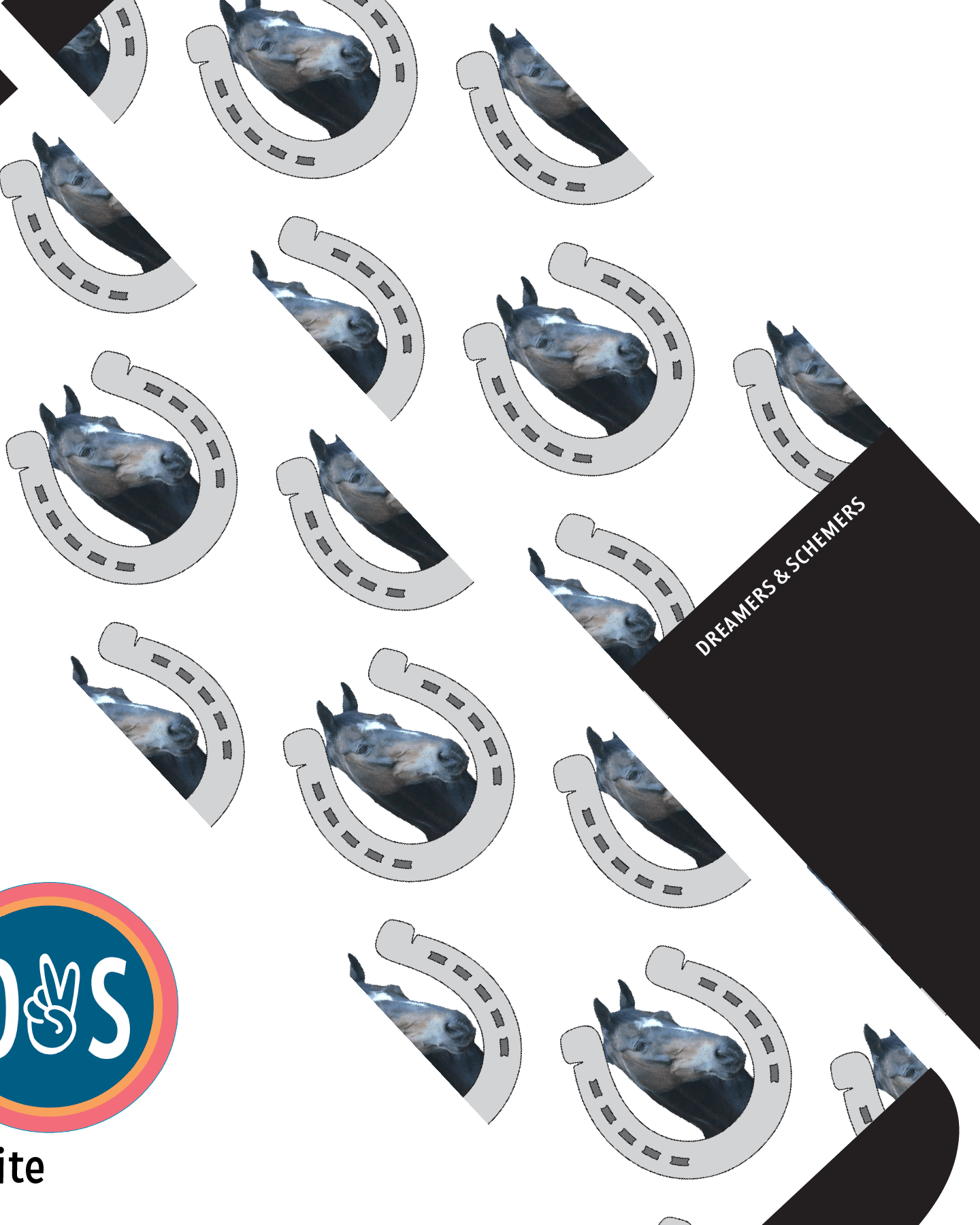 Custom AL Custom Socks Adult / White Custom Horseshoe Socks 1 Photo equestrian boot socks boot socks thin socks riding socks pattern socks tall socks funny socks knee high socks horse socks horse show socks