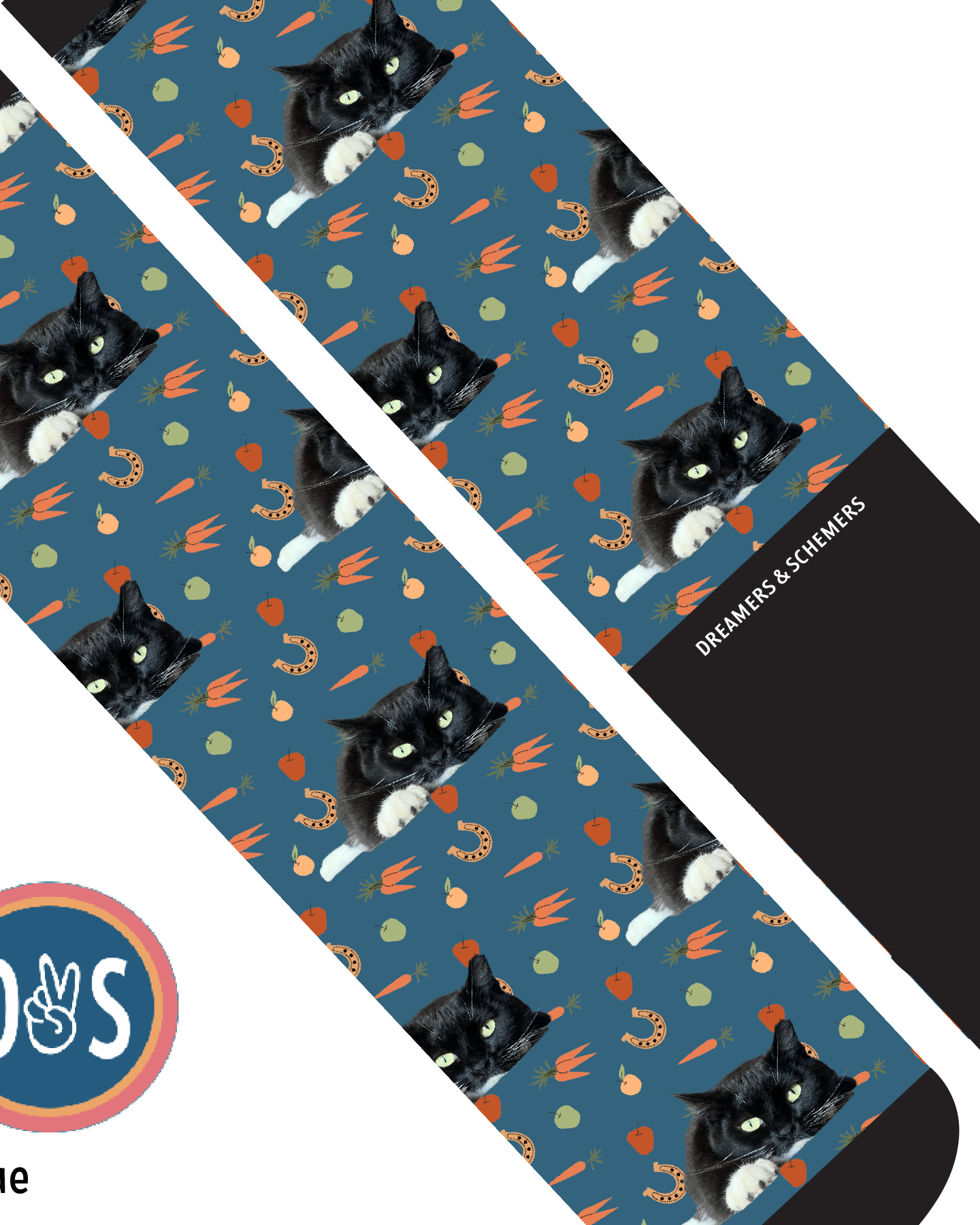 Custom AL Custom Socks Adult / Blue Custom Solo with Stable Snackies Socks 1 Photo equestrian boot socks boot socks thin socks riding socks pattern socks tall socks funny socks knee high socks horse socks horse show socks