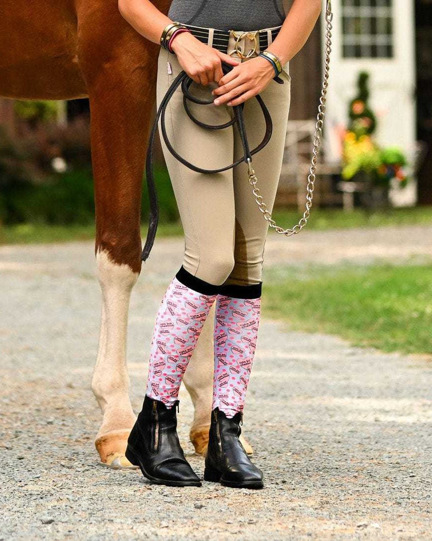 dreamers & schemers Pair & A Spare Cute but Chestnut Pair & A Spare Socks equestrian boot socks boot socks thin socks riding socks pattern socks tall socks funny socks knee high socks horse socks horse show socks