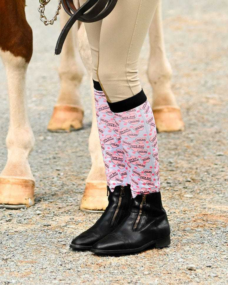 dreamers & schemers Pair & A Spare Cute but Chestnut Pair & A Spare Socks equestrian boot socks boot socks thin socks riding socks pattern socks tall socks funny socks knee high socks horse socks horse show socks
