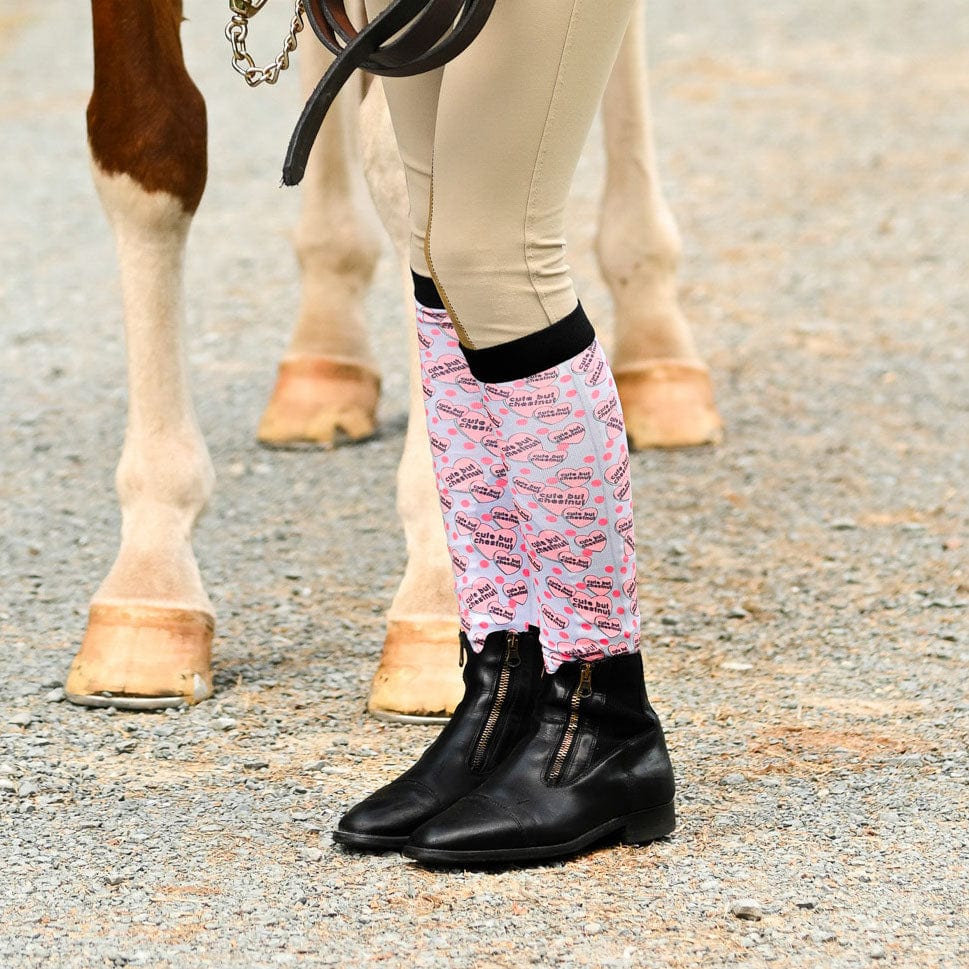dreamers & schemers Pair & A Spare Cute but Chestnut Pair & A Spare Socks equestrian boot socks boot socks thin socks riding socks pattern socks tall socks funny socks knee high socks horse socks horse show socks