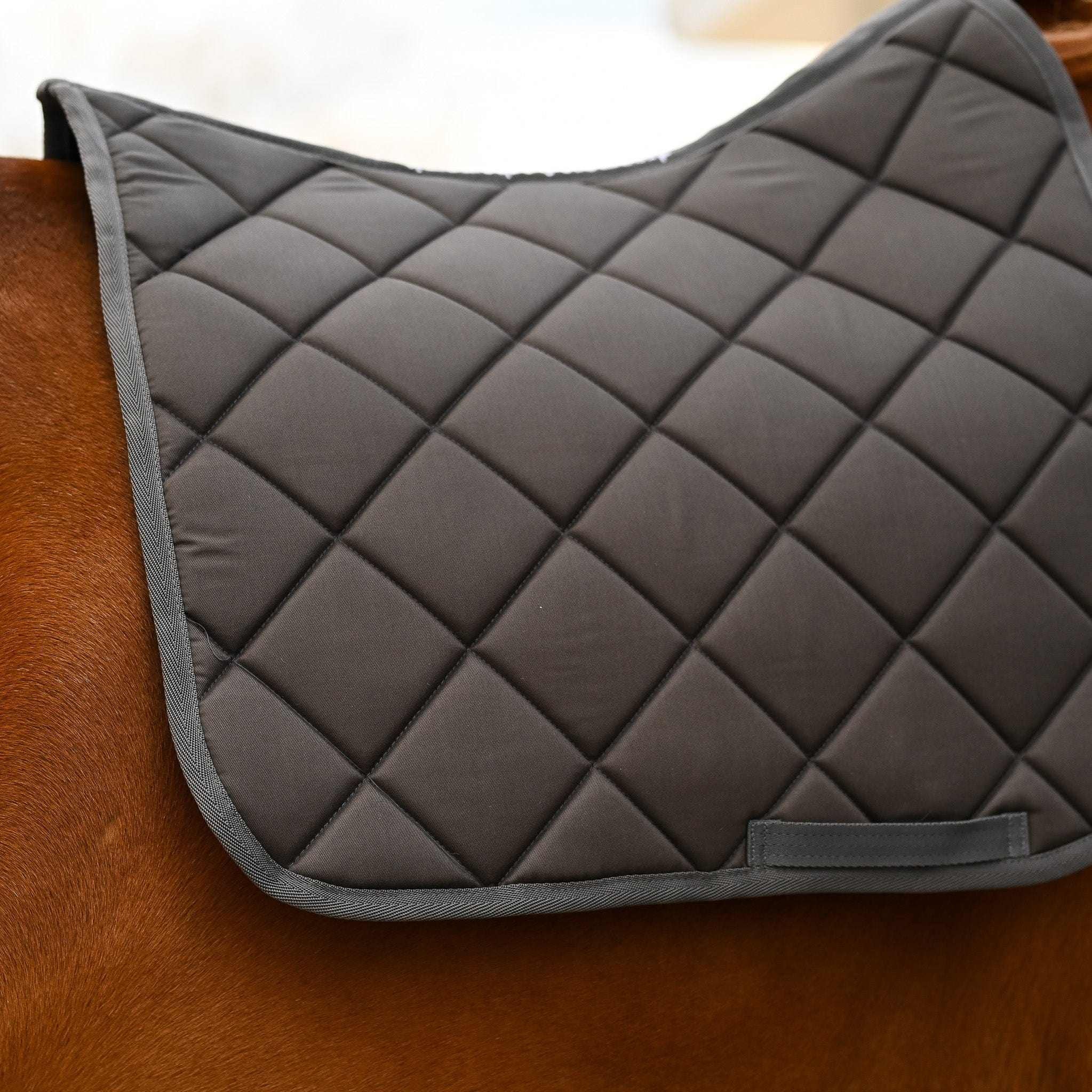 Dreamers & Schemers Dark Gray Saddle Pad – patterned saddle pad, equestrian gift, horseback riding gear from Dreamers & Schemers Saddle Pads