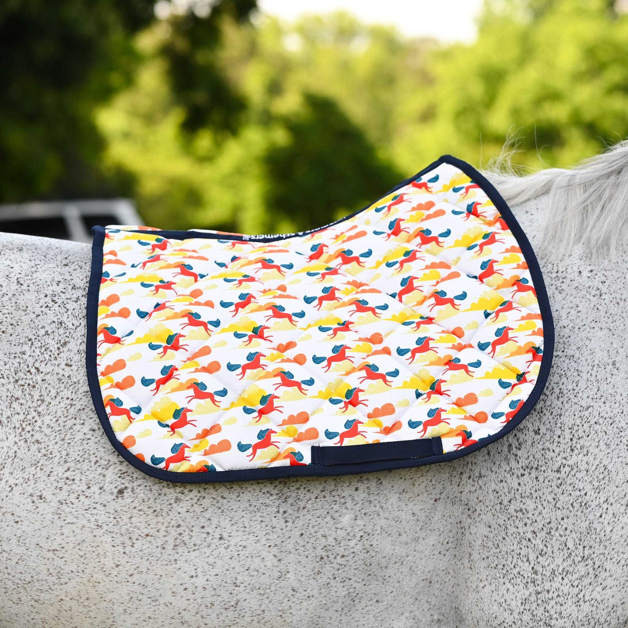 Dreamers & Schemers Day Dreams Saddle Pad – patterned saddle pad, equestrian gift, horseback riding gear from Dreamers & Schemers Saddle Pads
