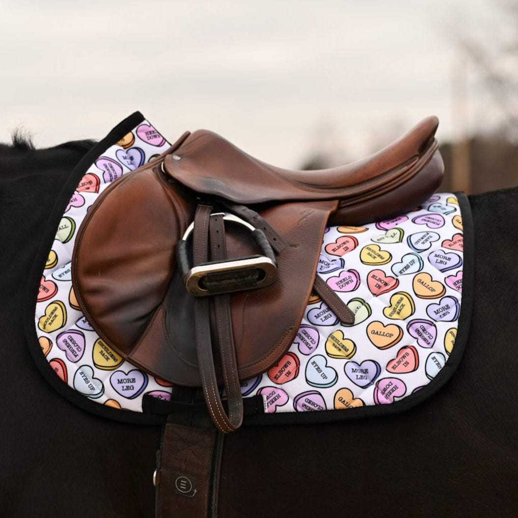 Dreamers & Schemers Doing All The Things Saddle Pad – patterned saddle pad, equestrian gift, horseback riding gear from Dreamers & Schemers Saddle Pads
